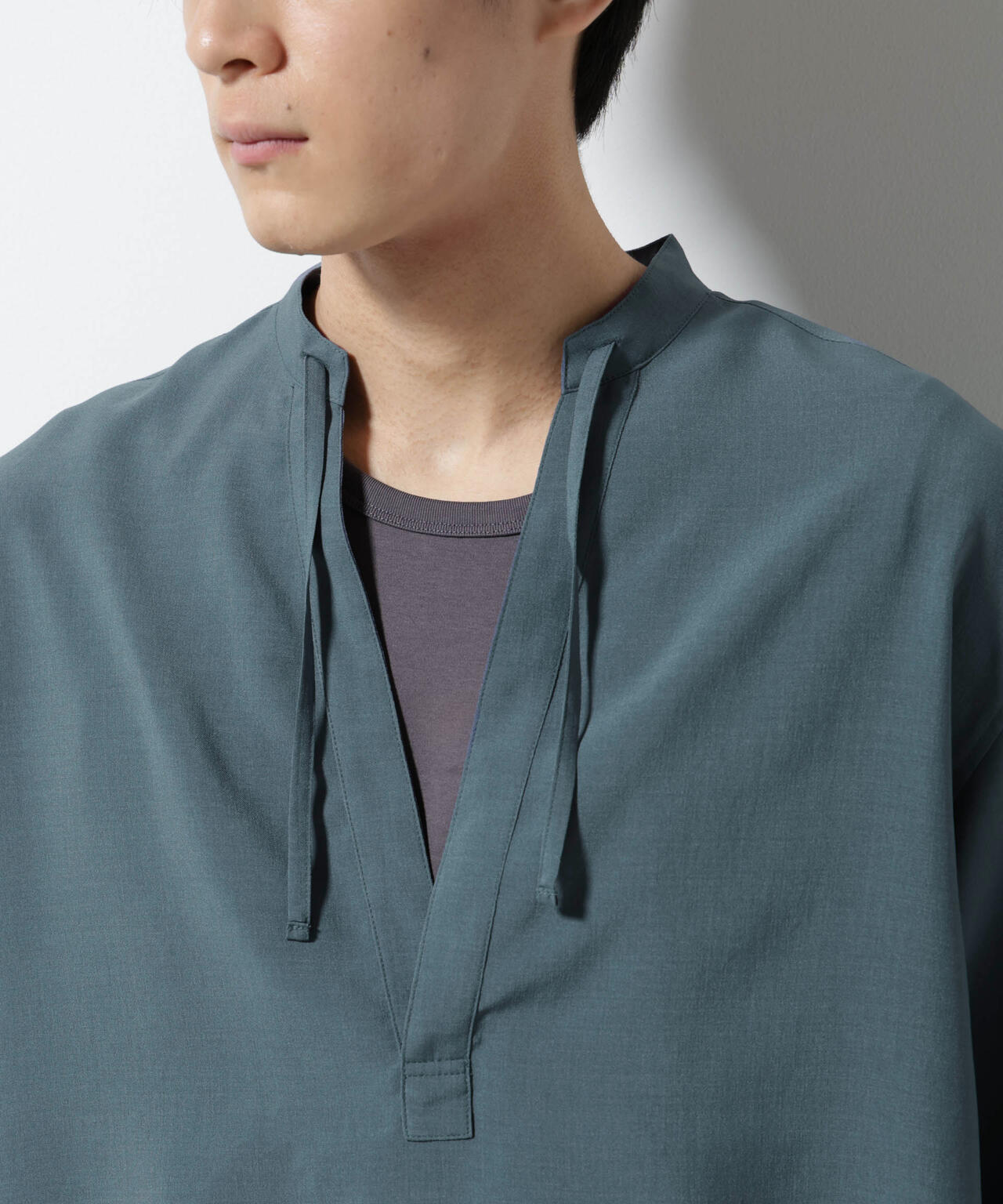 メランジドライプルオーバーシャツ(セットアップ可) 6685221203