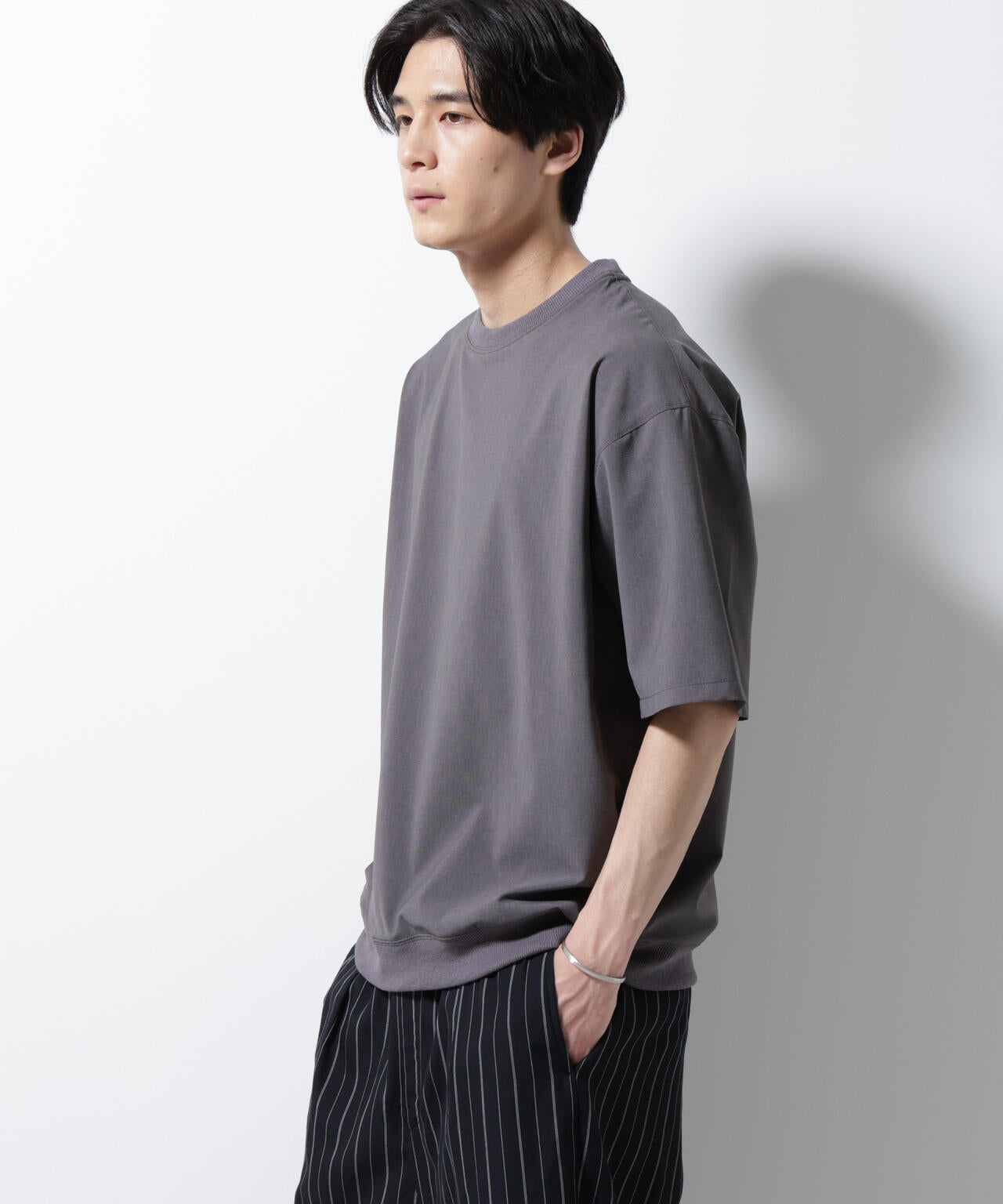 エアリーストレッチ布帛Tシャツ 6685221206