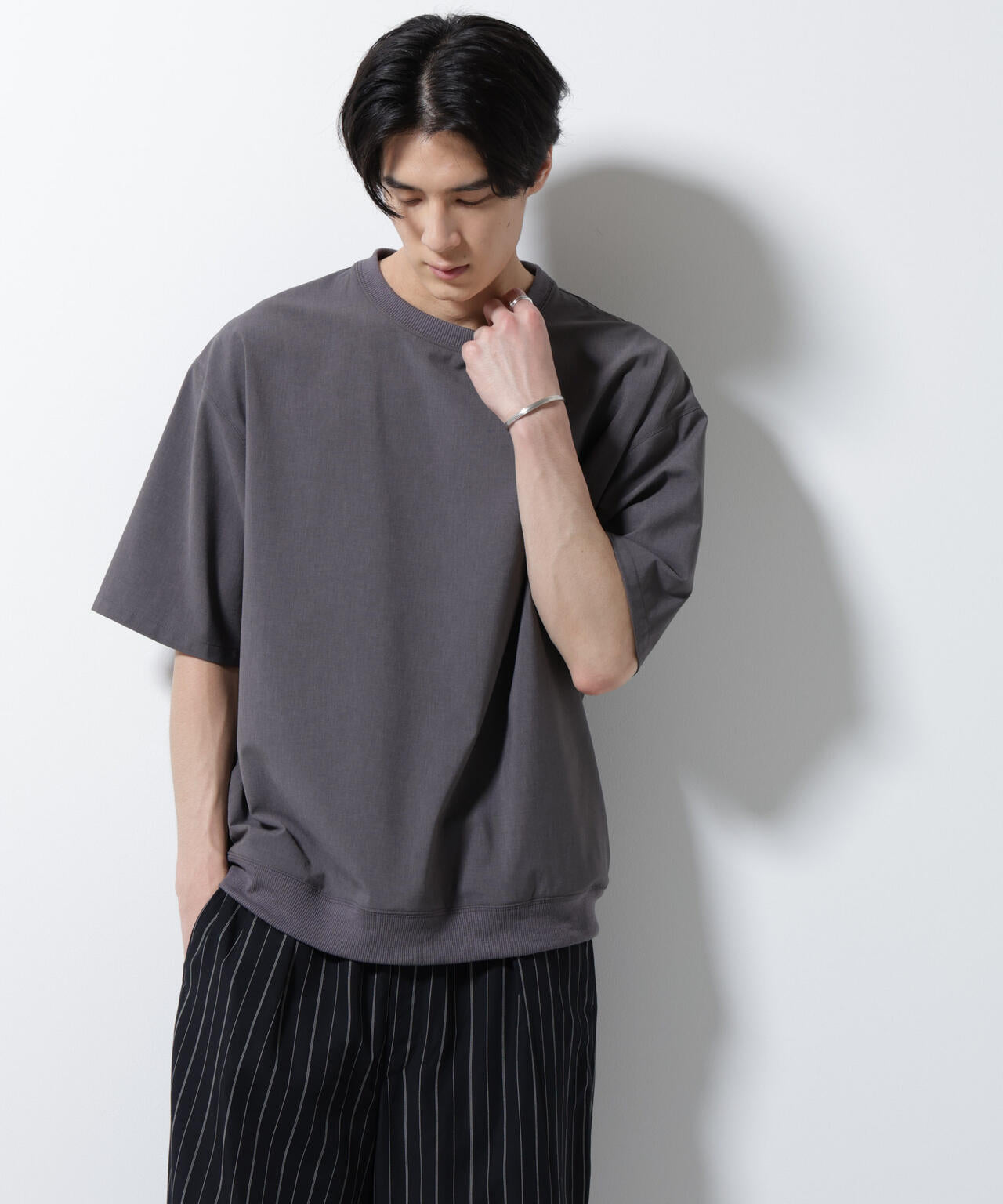 エアリーストレッチ布帛Tシャツ 6685221206