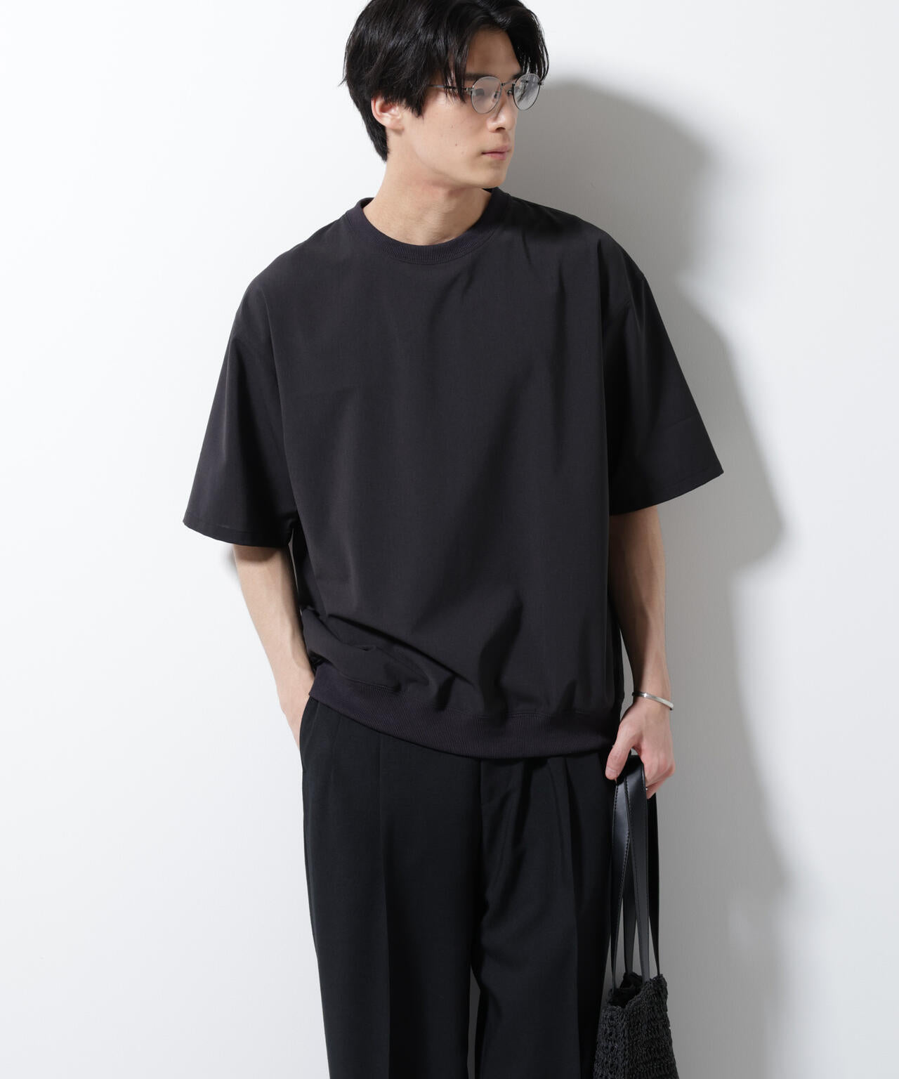 エアリーストレッチ布帛Tシャツ 6685221206