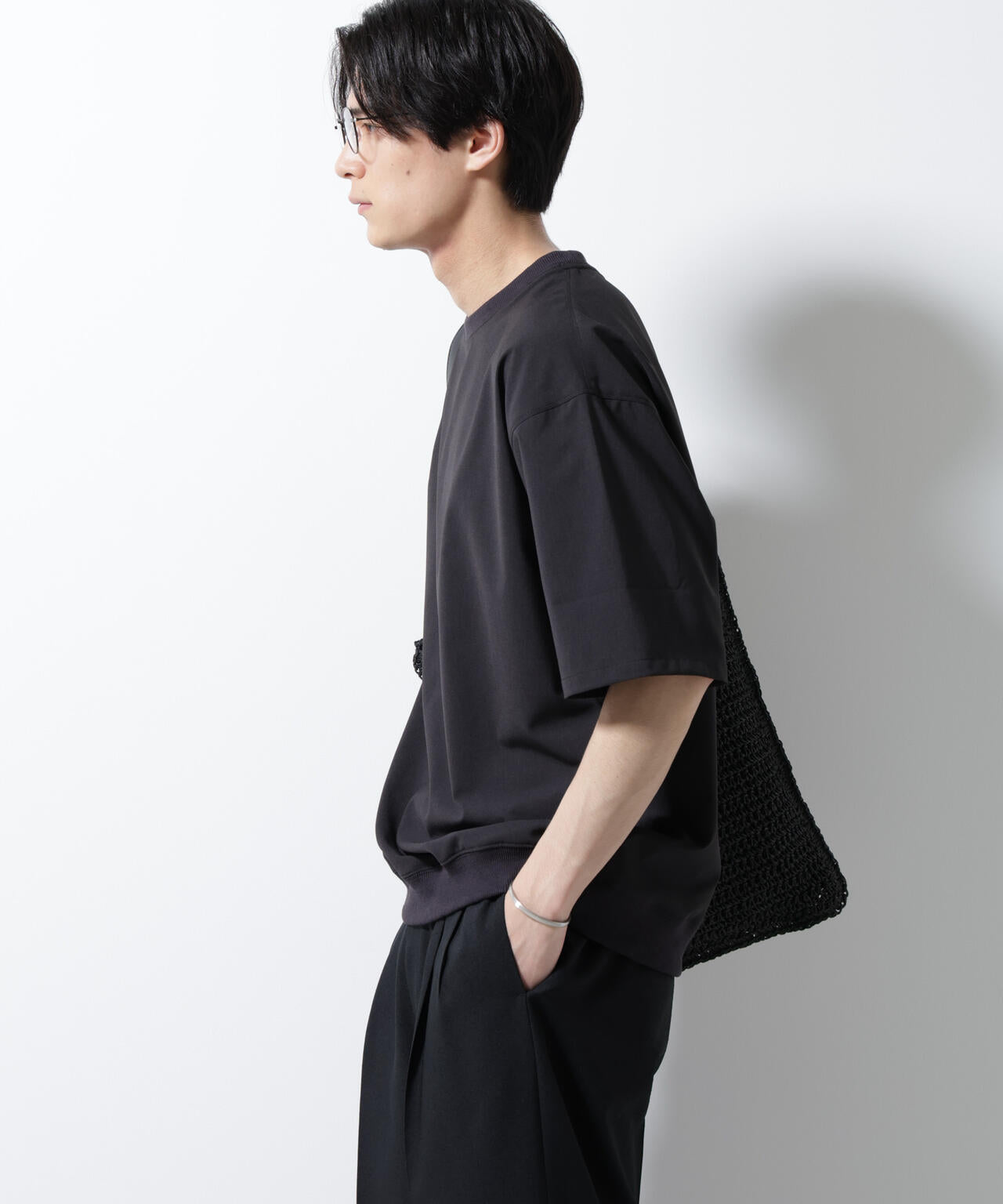 エアリーストレッチ布帛Tシャツ 6685221206