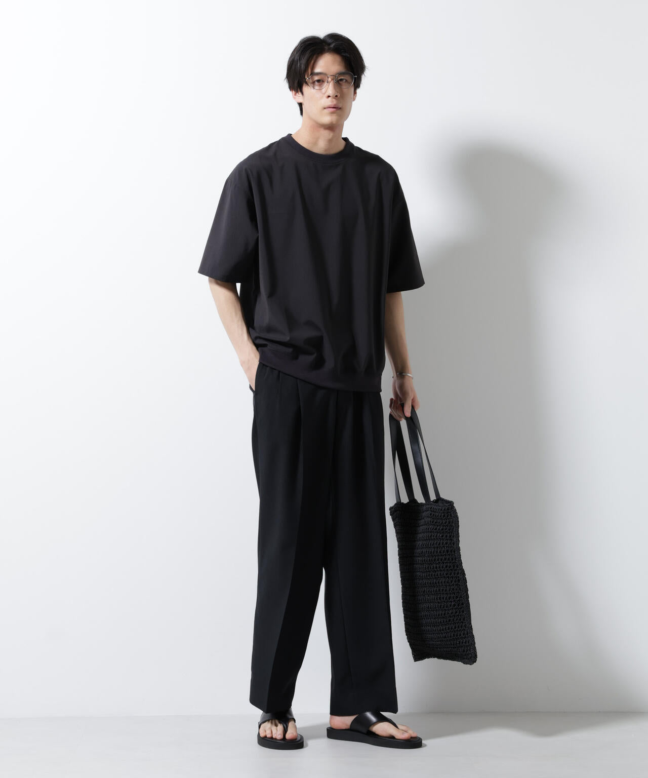 エアリーストレッチ布帛Tシャツ 6685221206