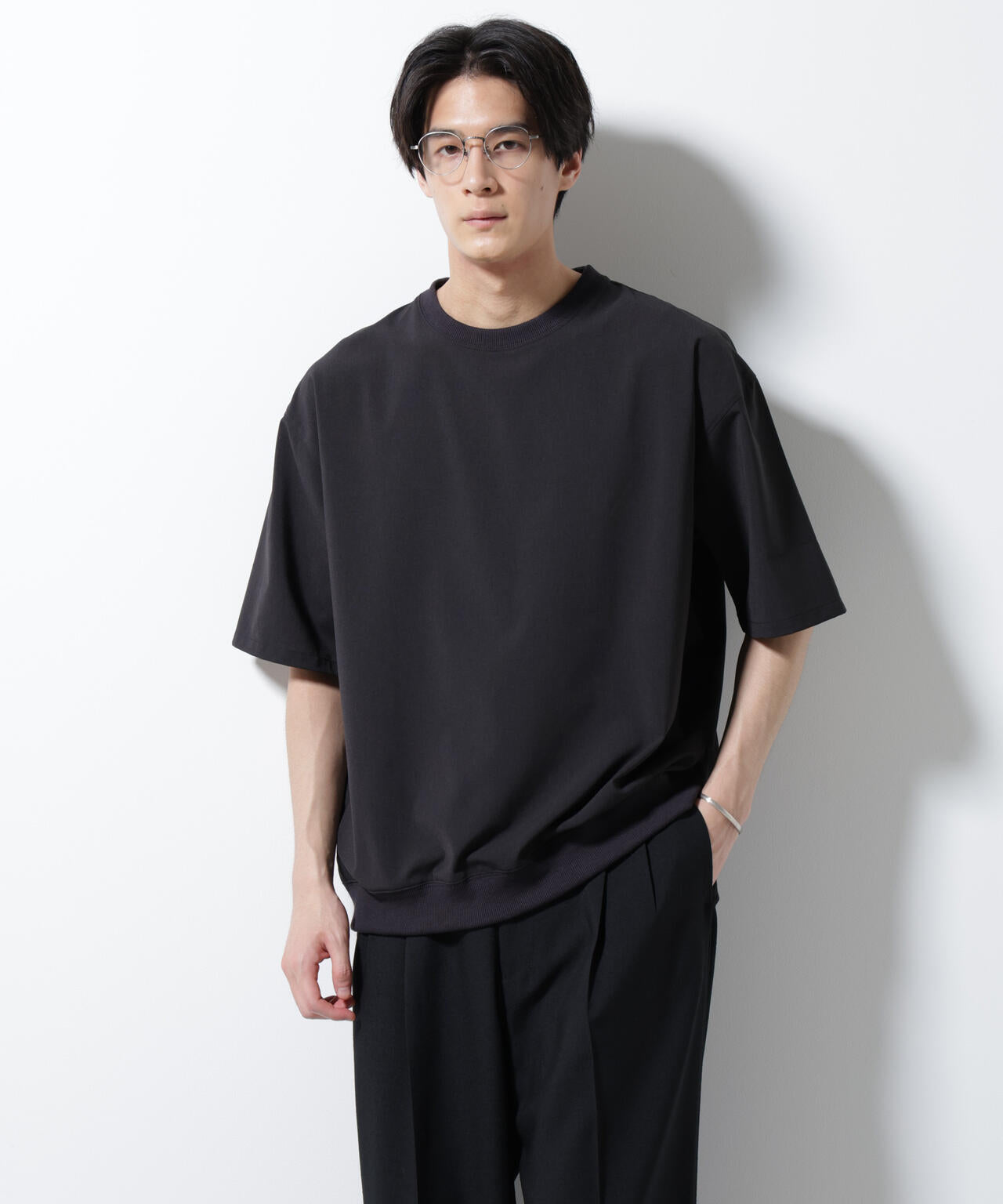 エアリーストレッチ布帛Tシャツ 6685221206