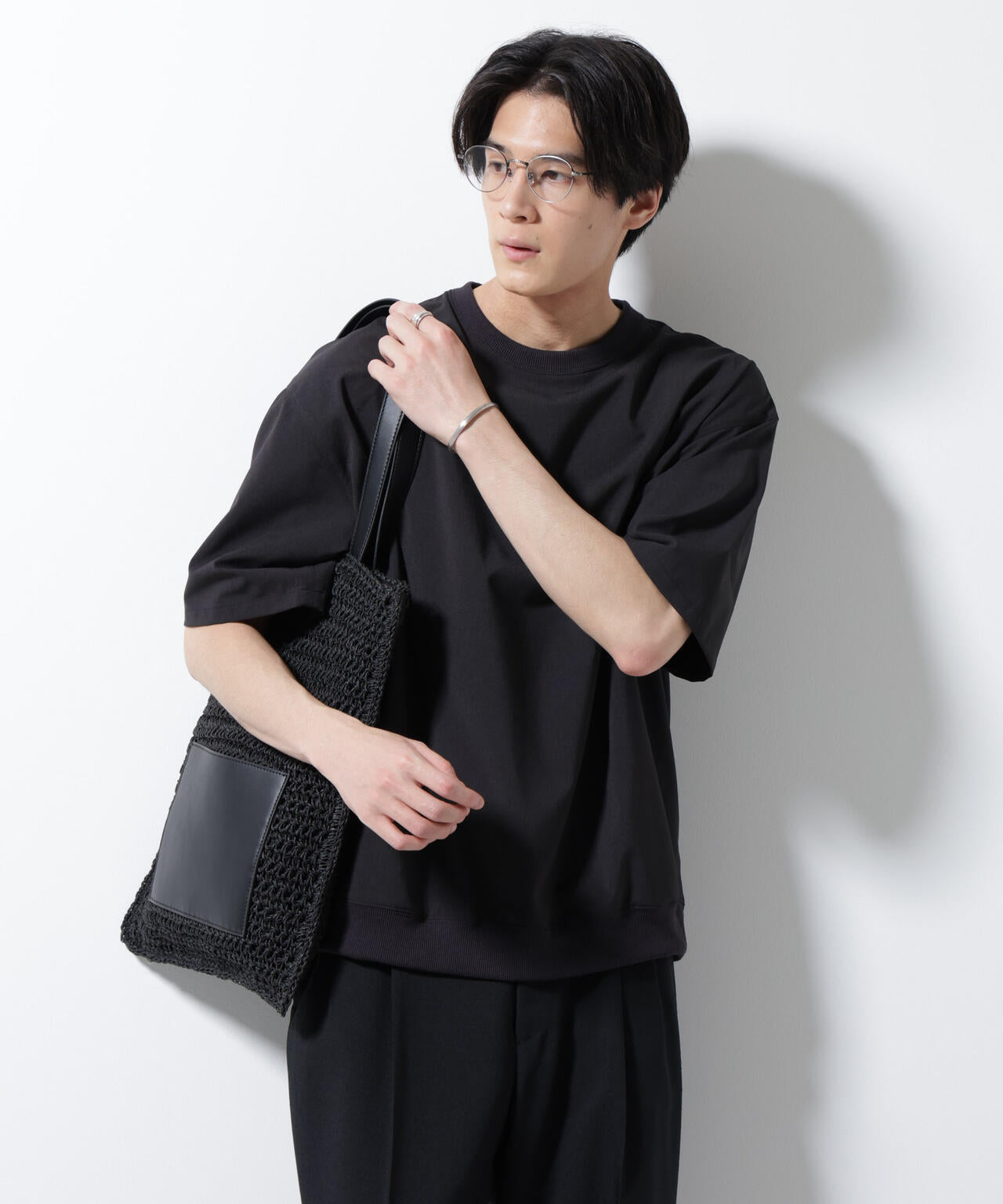 エアリーストレッチ布帛Tシャツ 6685221206