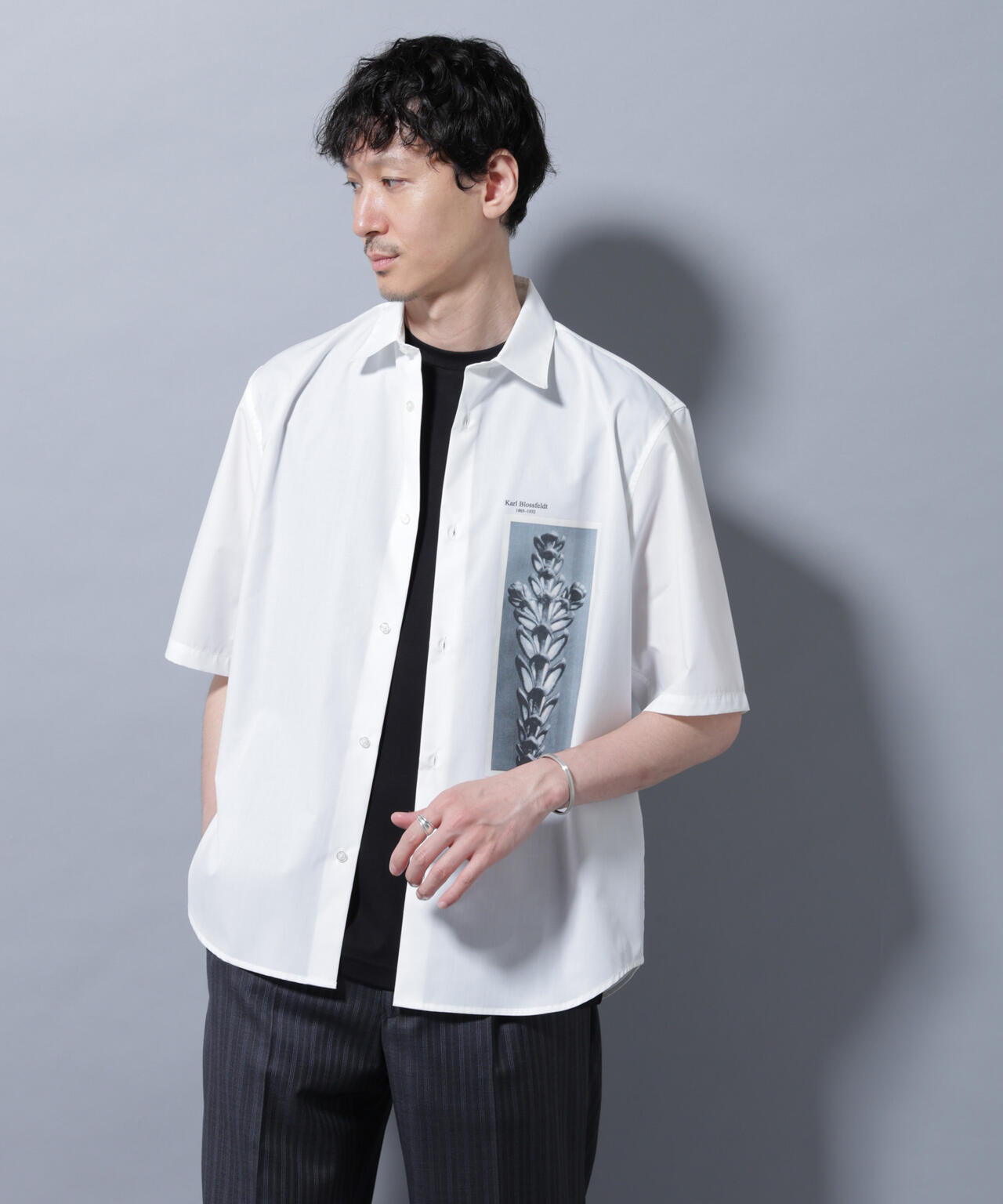 「着るアート」karl blossfeldt 半袖シャツ3 6685221212