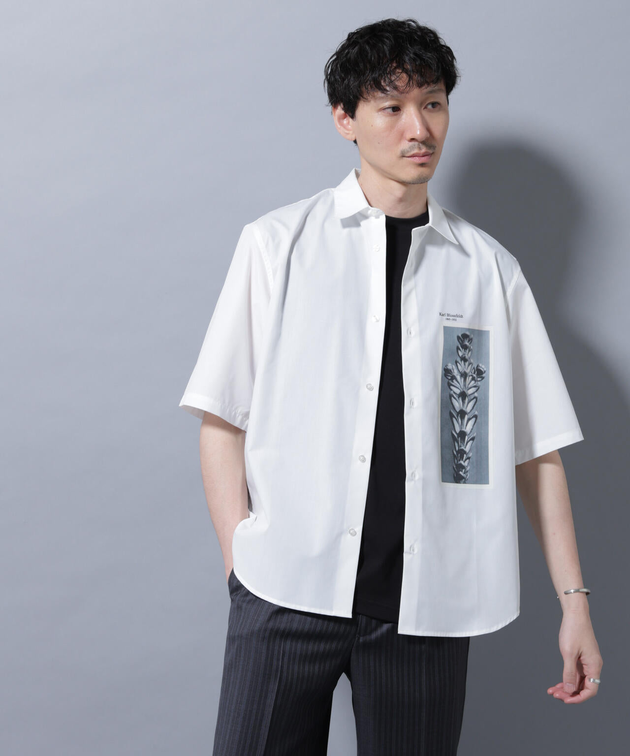 「着るアート」karl blossfeldt 半袖シャツ3 6685221212