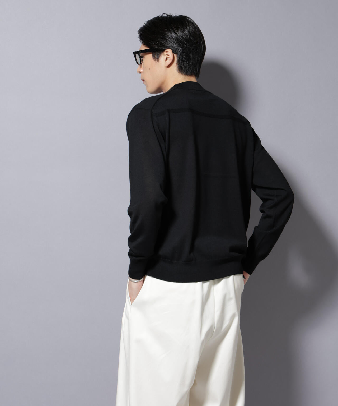 「毛玉レスニット」ファインゲージモックネック 6685222203