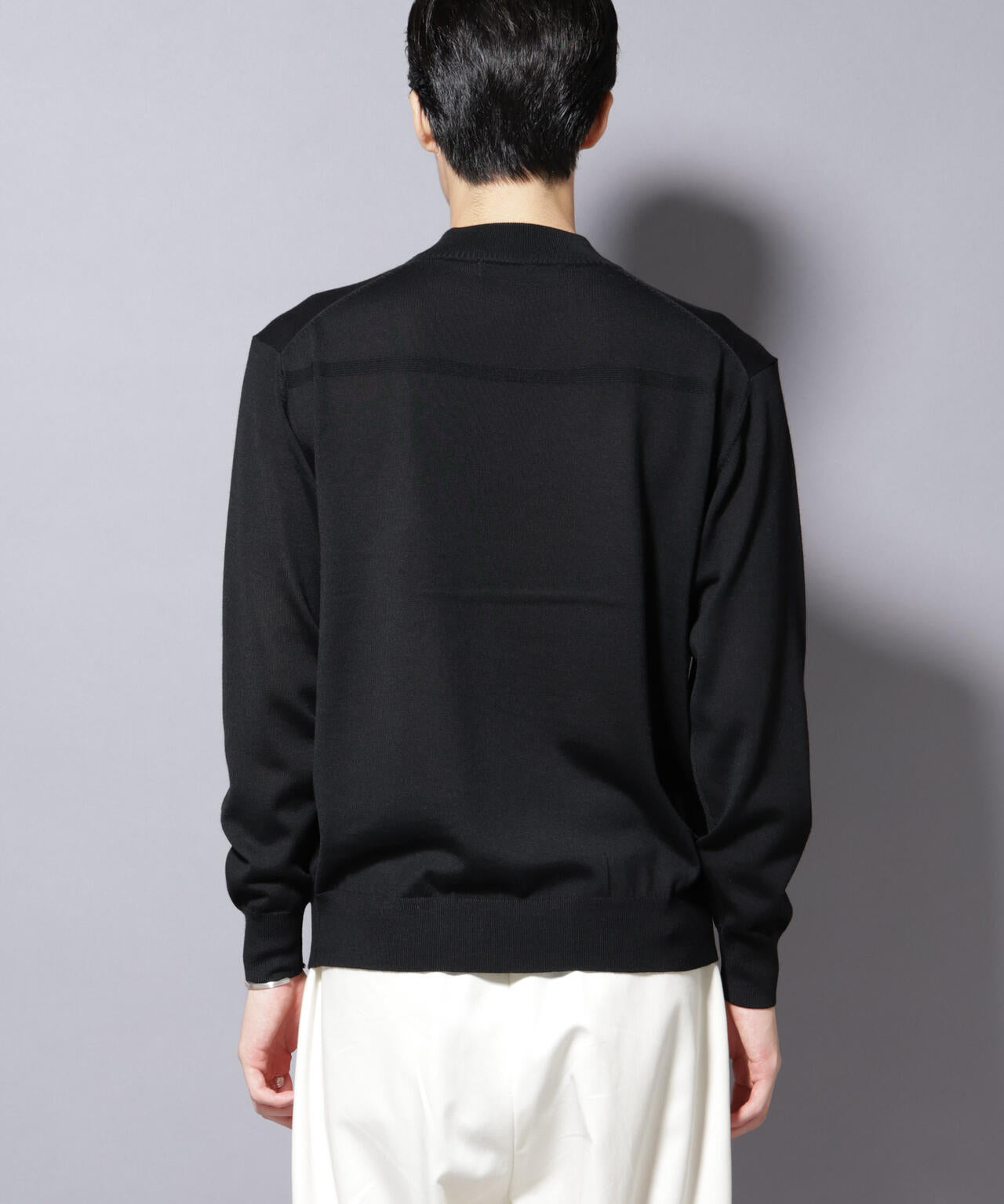 「毛玉レスニット」ファインゲージモックネック 6685222203