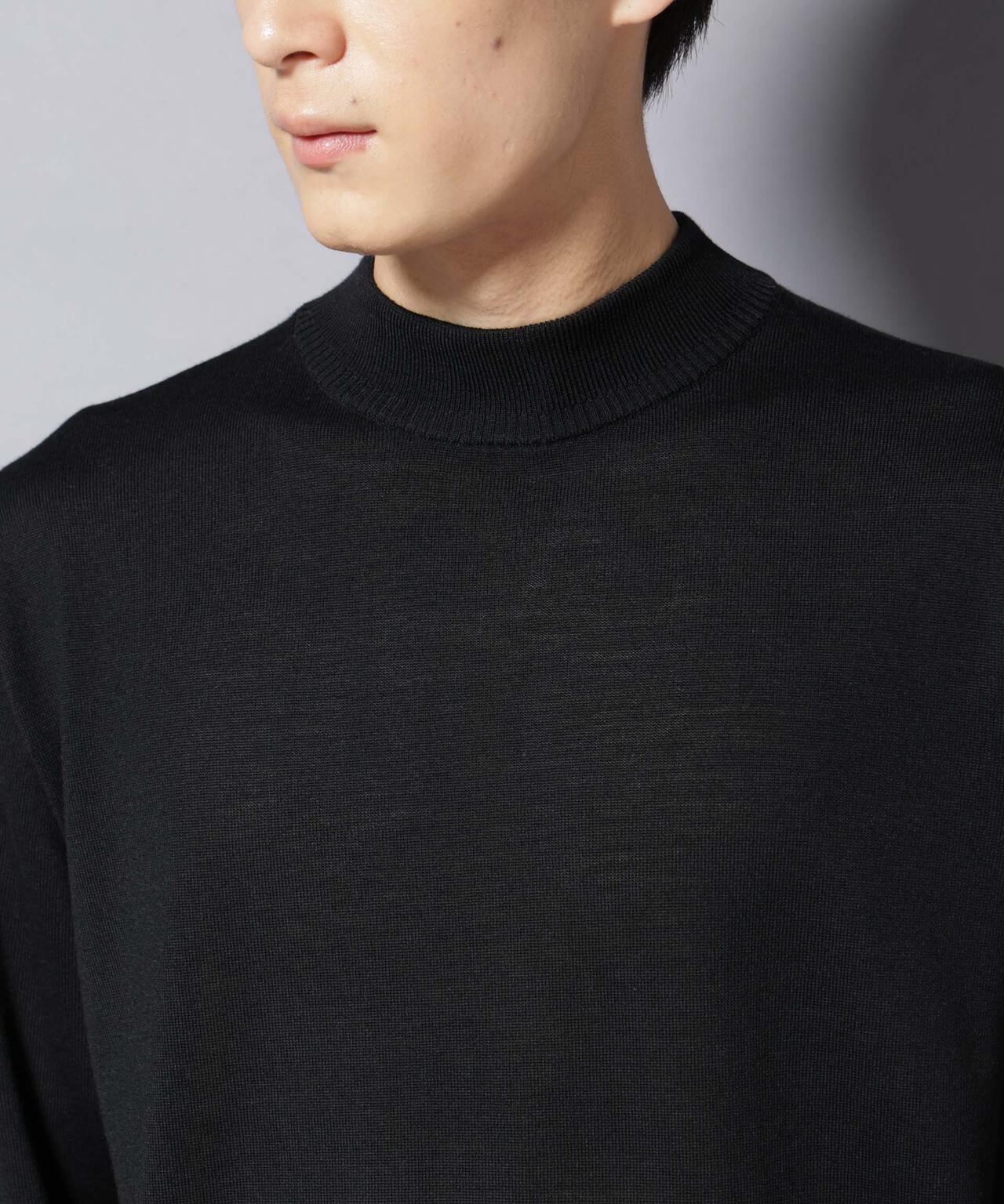 「毛玉レスニット」ファインゲージモックネック 6685222203