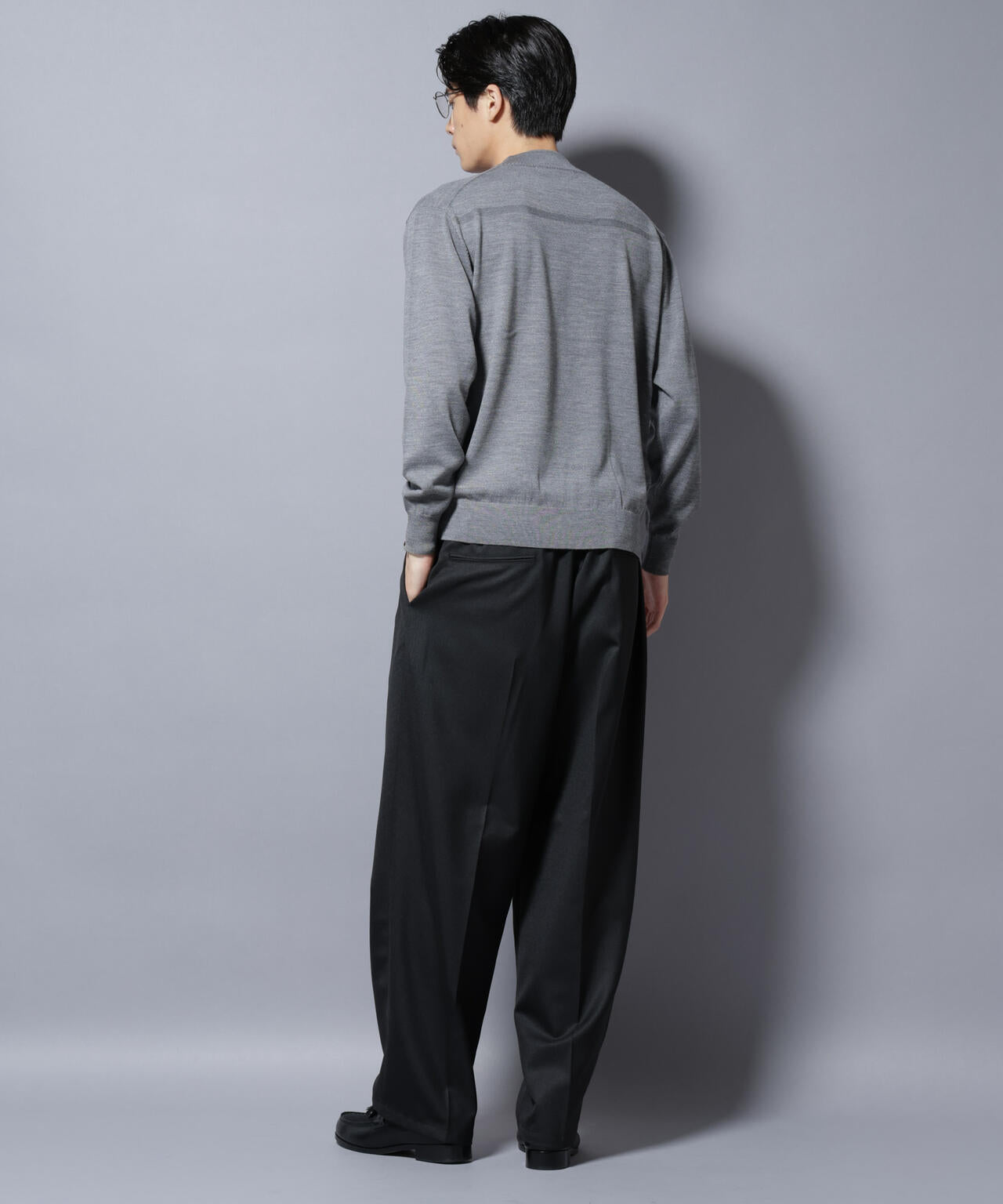 「毛玉レスニット」ファインゲージモックネック 6685222203