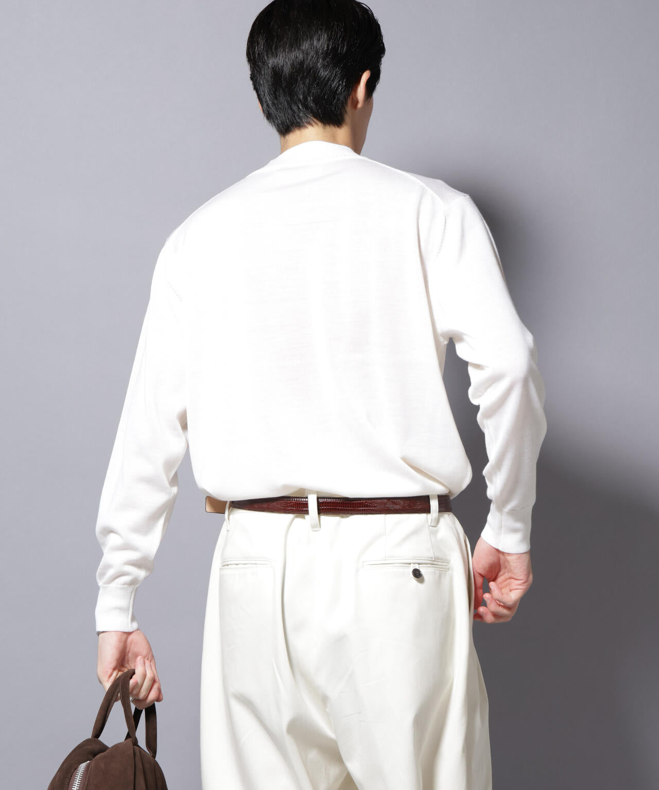 「毛玉レスニット」ファインゲージモックネック 6685222203