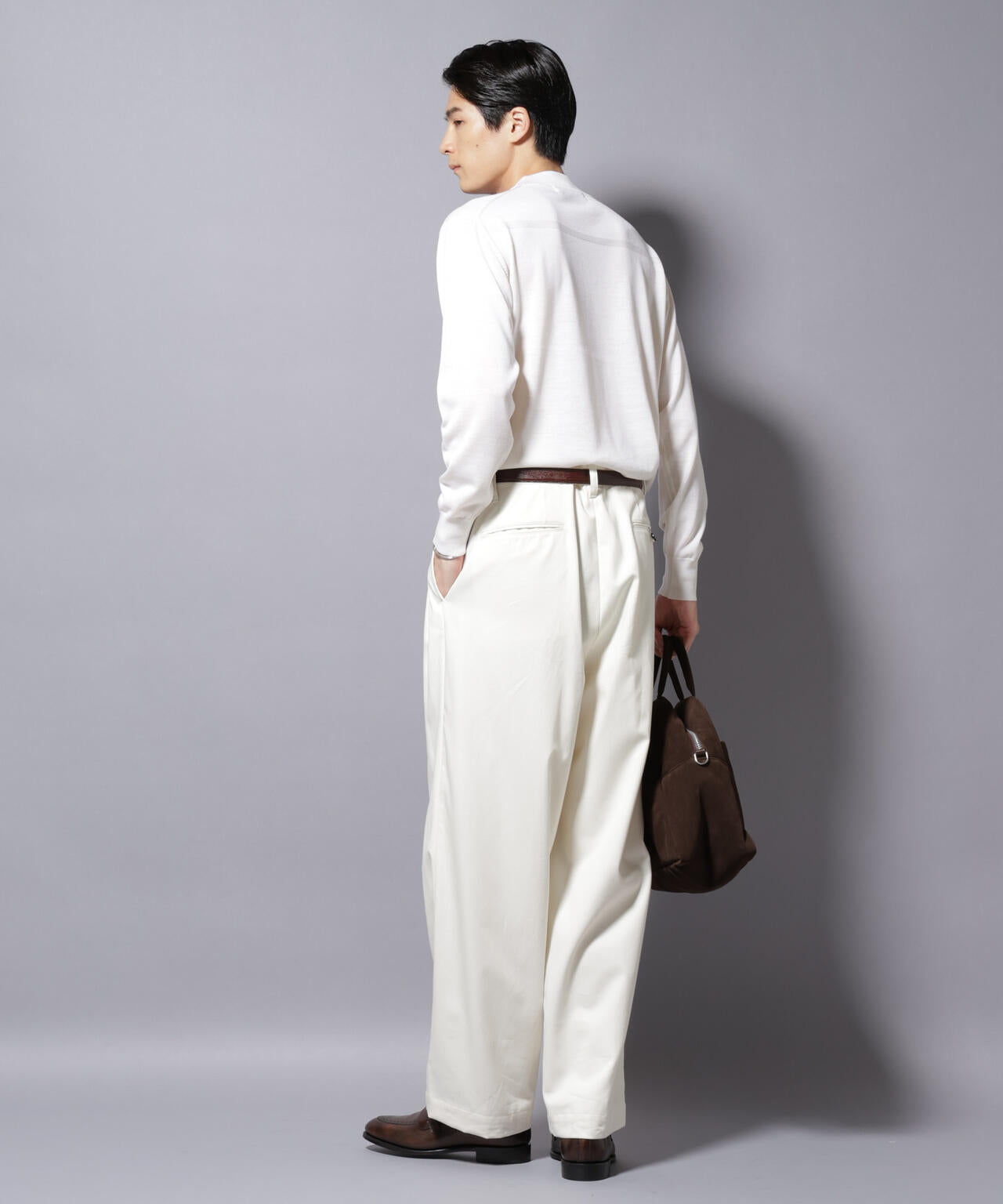 「毛玉レスニット」ファインゲージモックネック 6685222203