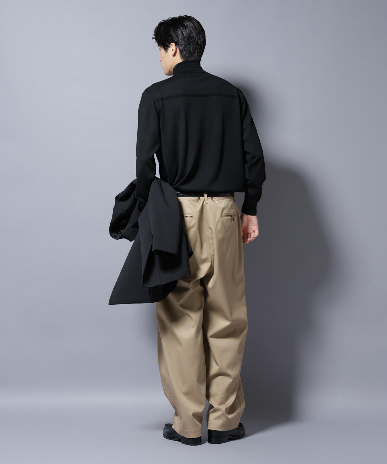 「毛玉レスニット」ファインゲージタートルネック 6685222204