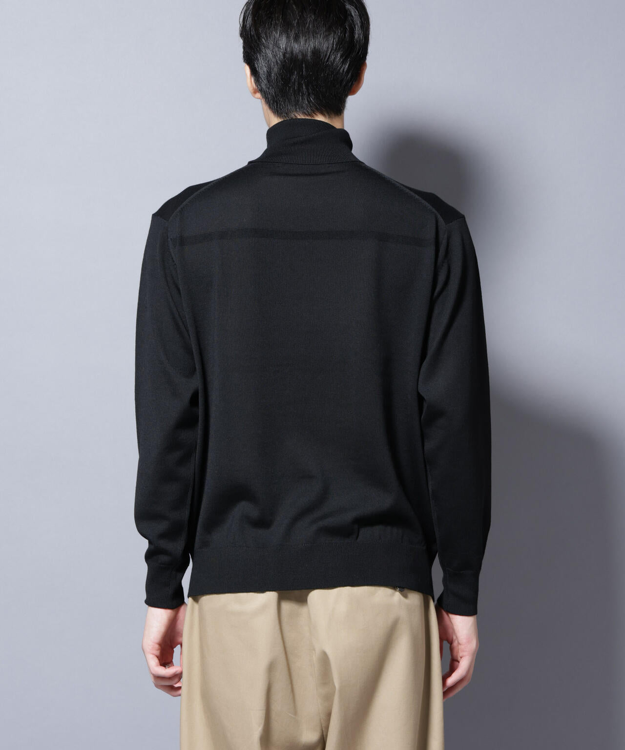 「毛玉レスニット」ファインゲージタートルネック 6685222204