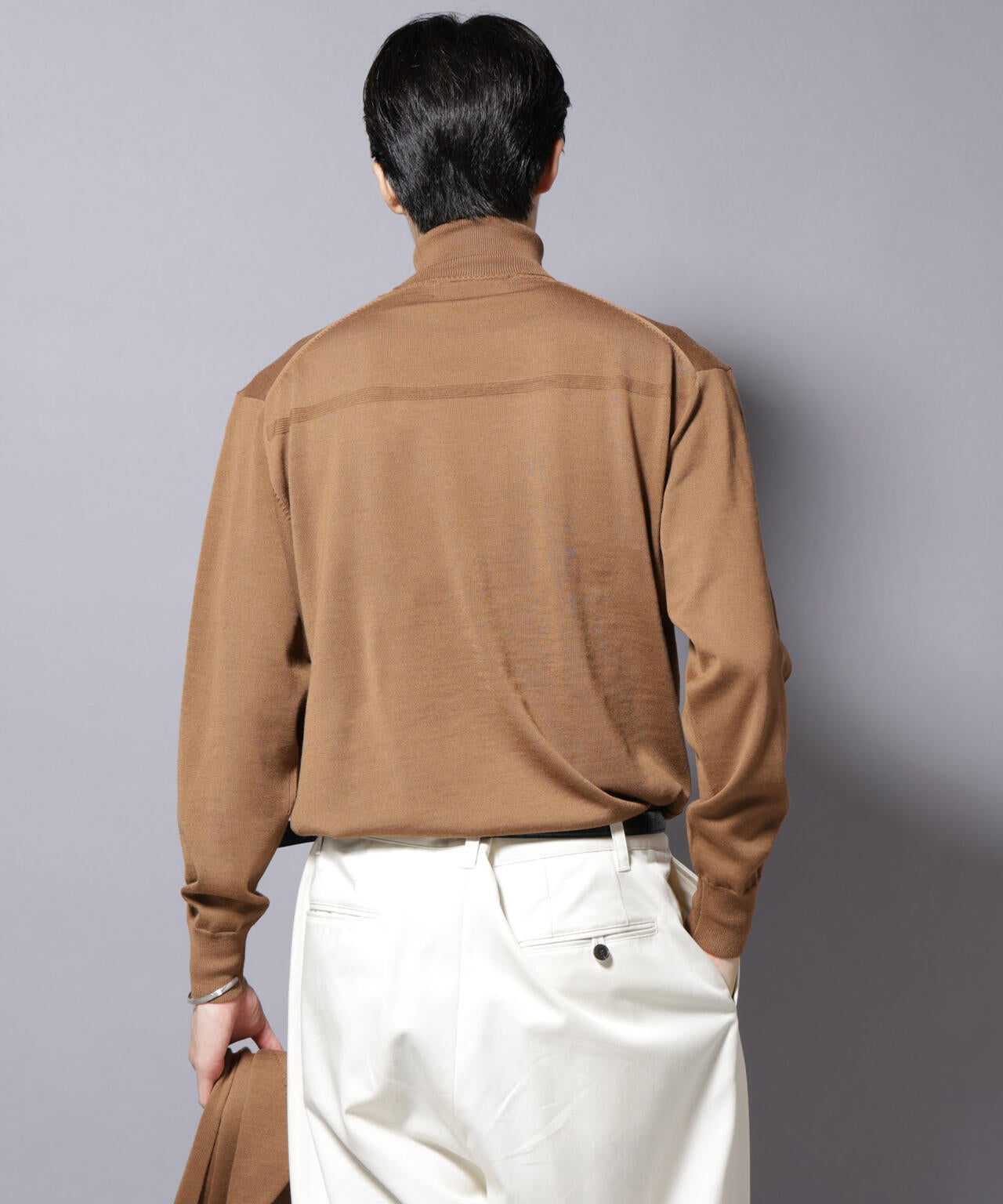 「毛玉レスニット」ファインゲージタートルネック 6685222204