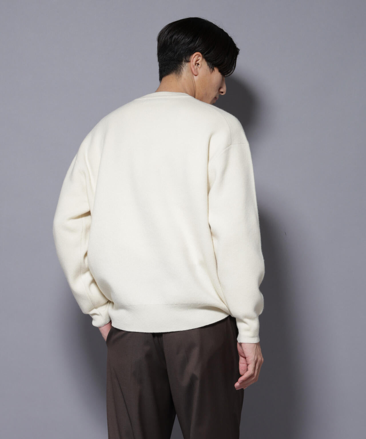 ウールカシミヤクルーネックプルオーバー 6685222205