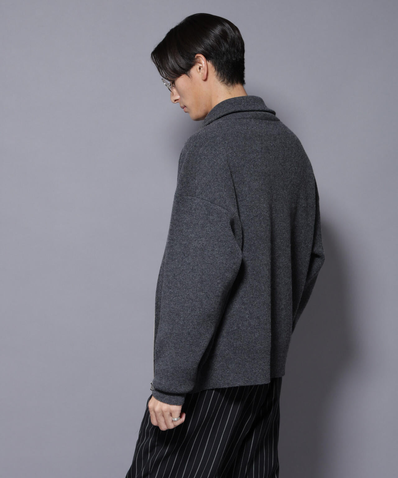 ウールカシミヤドライバーズニット 6685222206