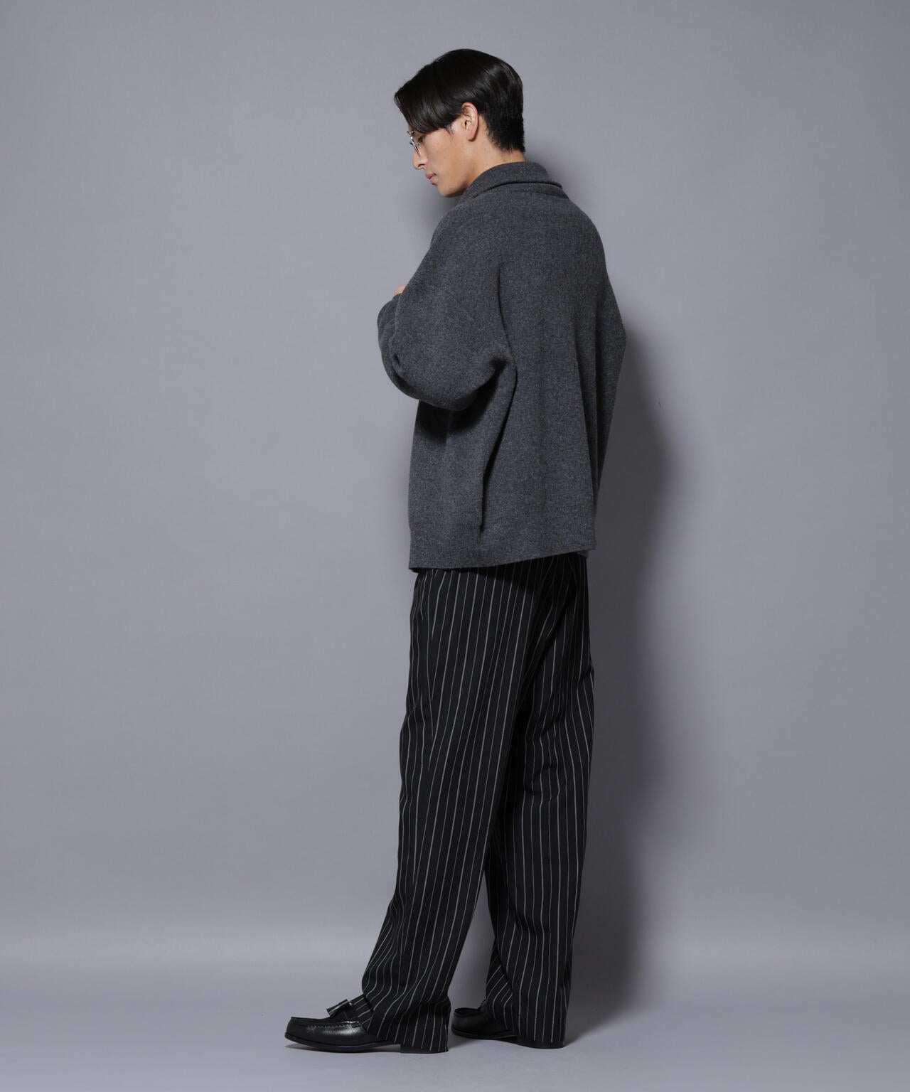 ウールカシミヤドライバーズニット 6685222206