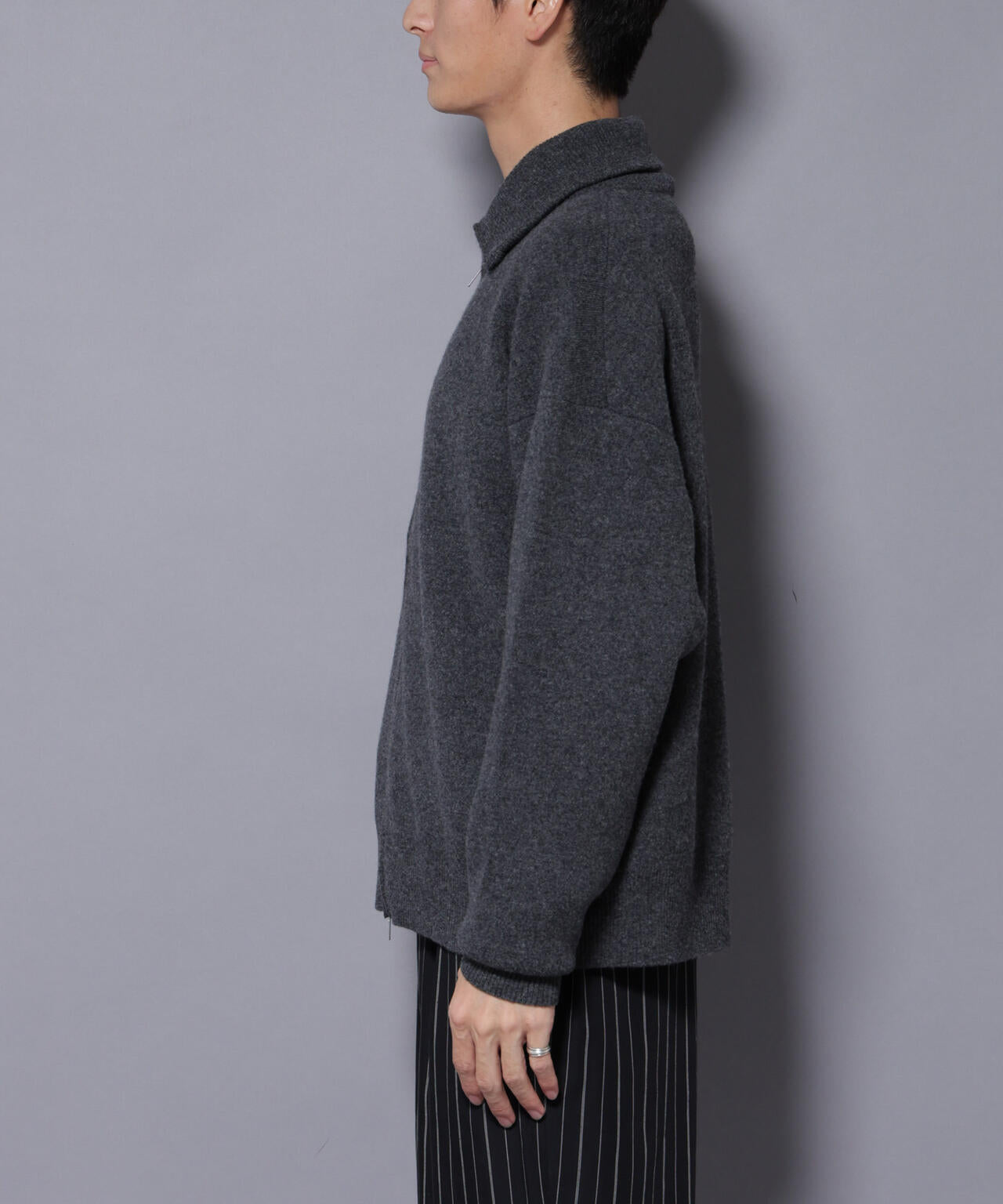 ウールカシミヤドライバーズニット 6685222206