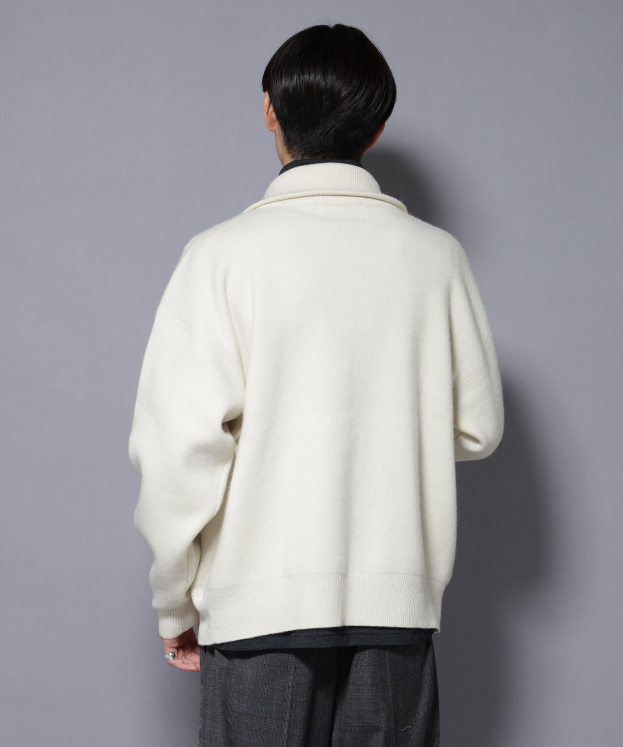 ウールカシミヤドライバーズニット 6685222206