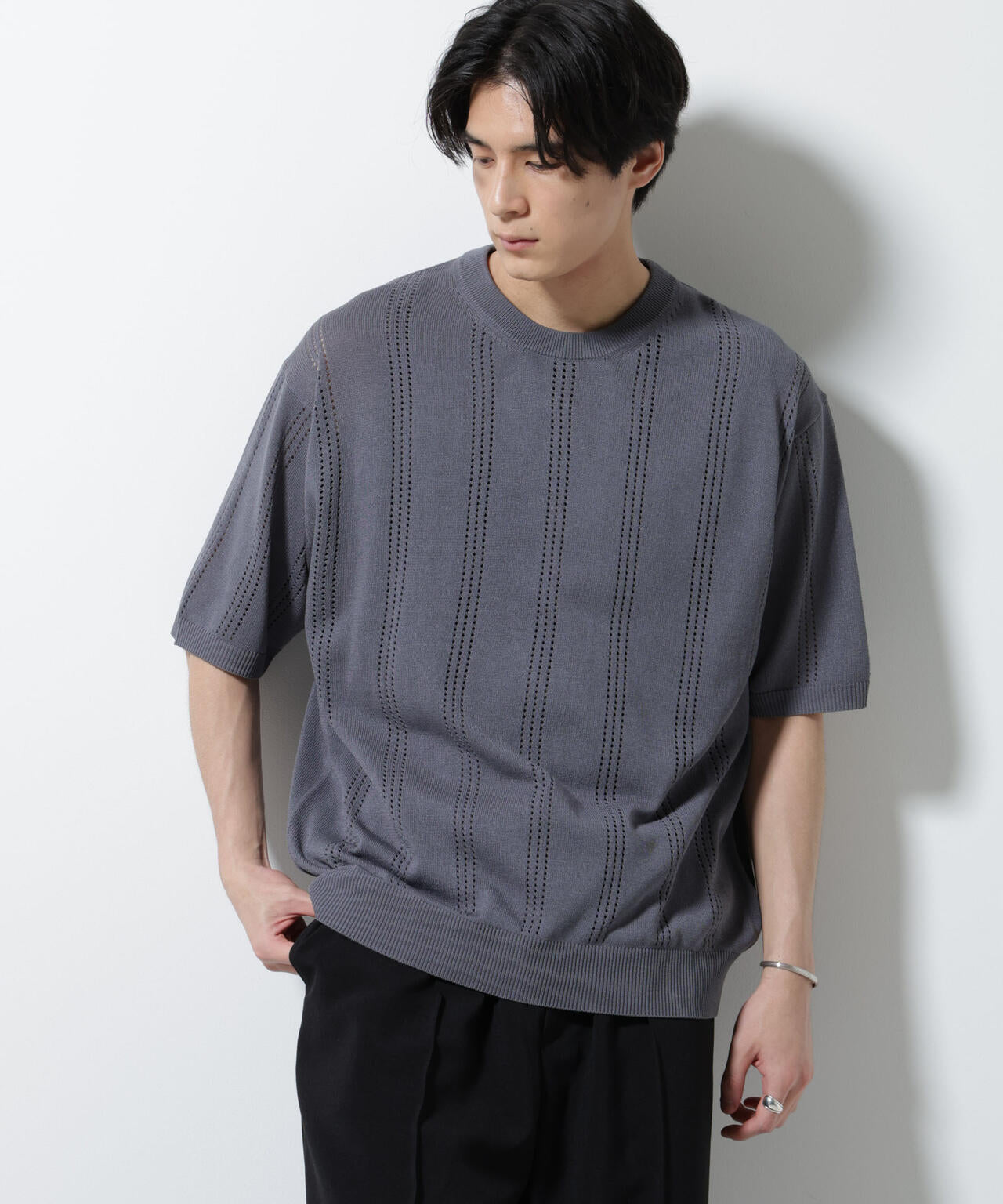 アイレットニット 半袖 6685222209