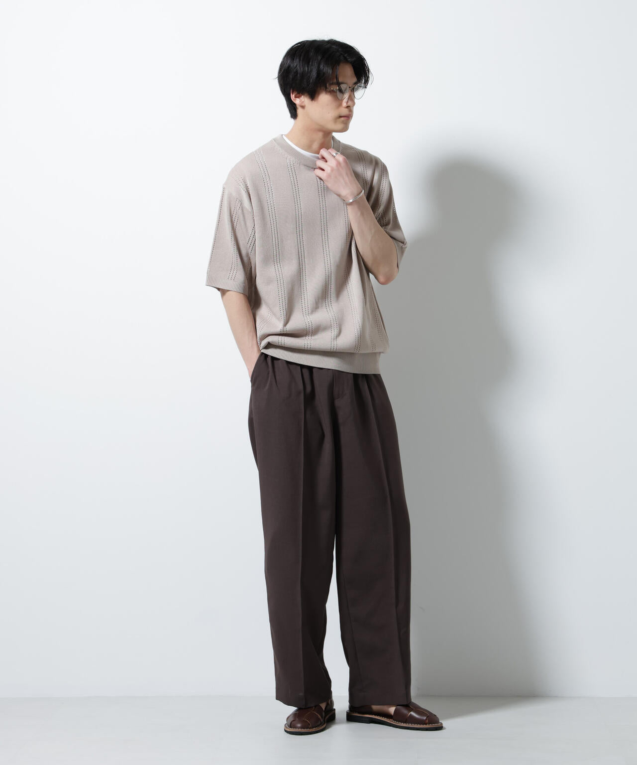 アイレットニット 半袖 6685222209