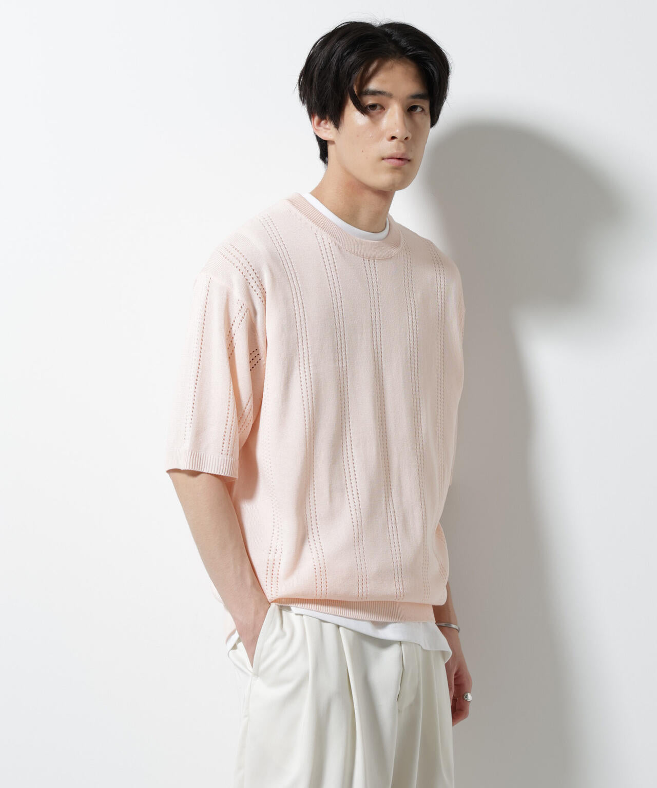 アイレットニット 半袖 6685222209