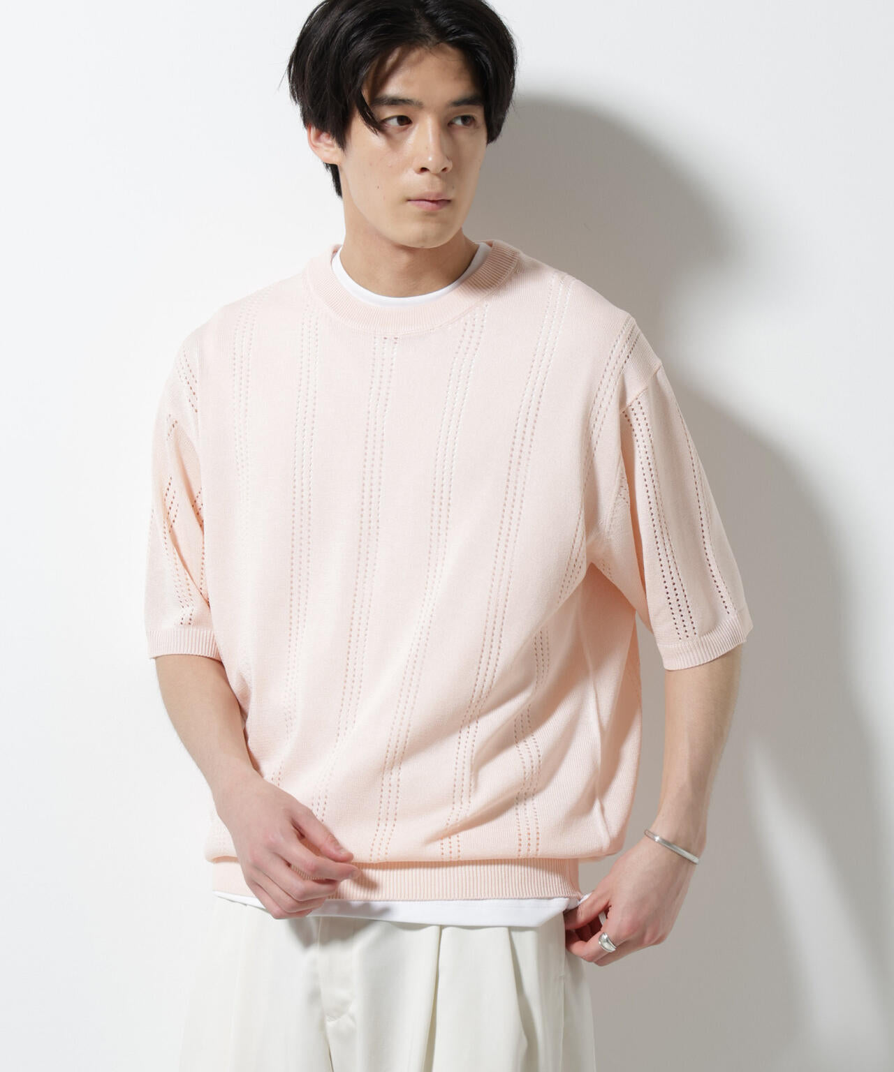 アイレットニット 半袖 6685222209