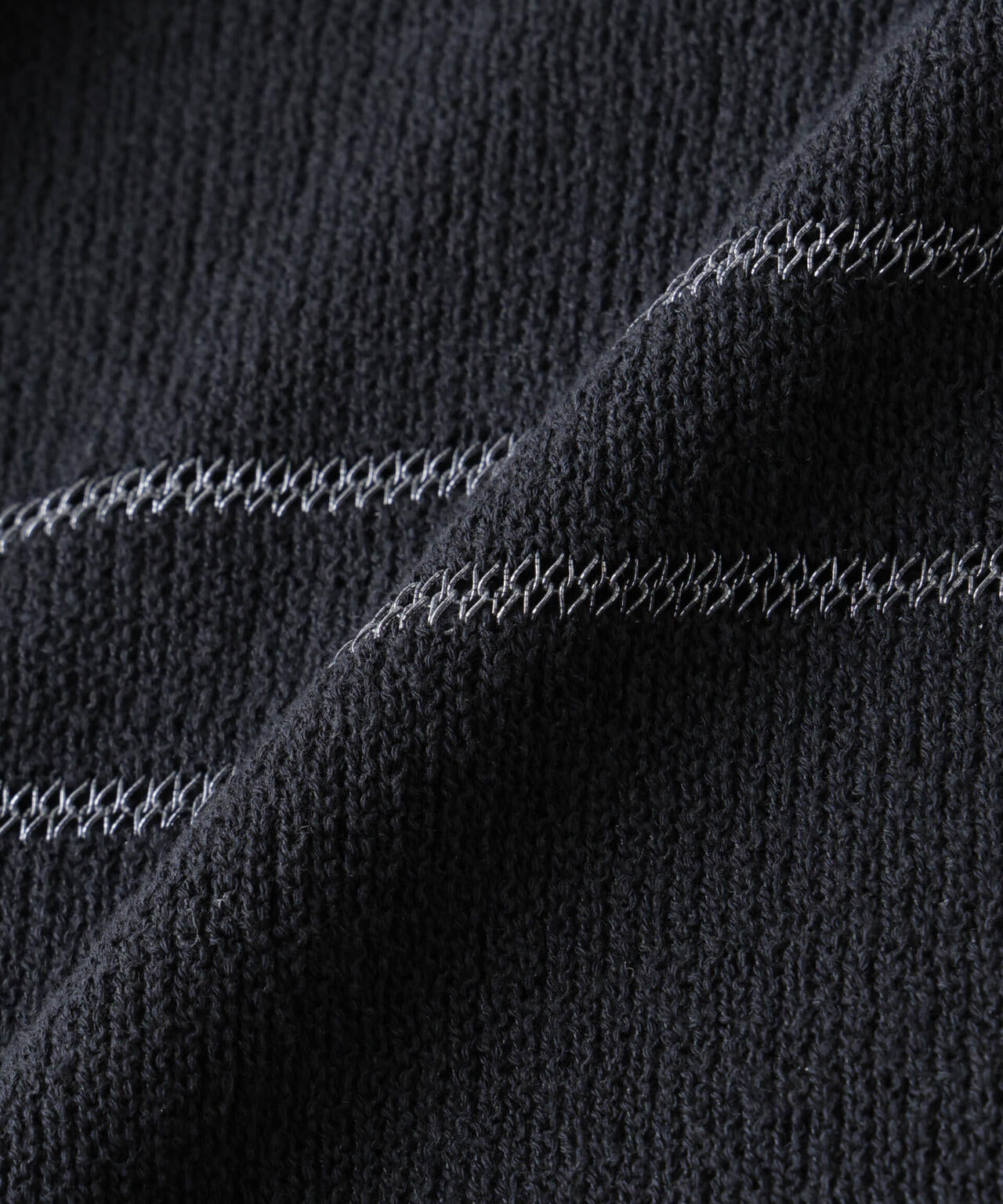 ブークレーラメボーダー ニットTシャツ 6685222211