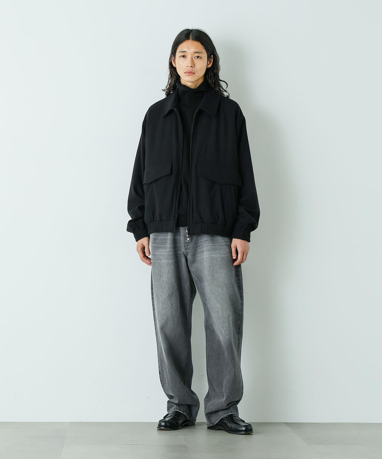 「HOTEL PALACE」 ショルダーデザインステッチタートルネックニット 6685222213