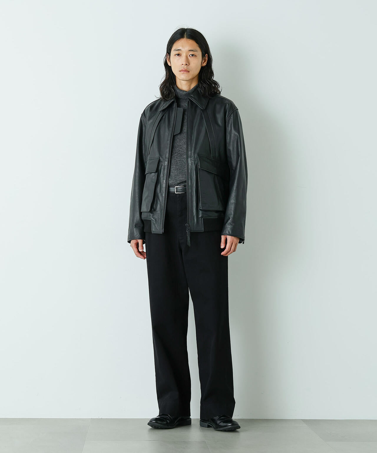 「HOTEL PALACE」 ショルダーデザインステッチタートルネックニット 6685222213