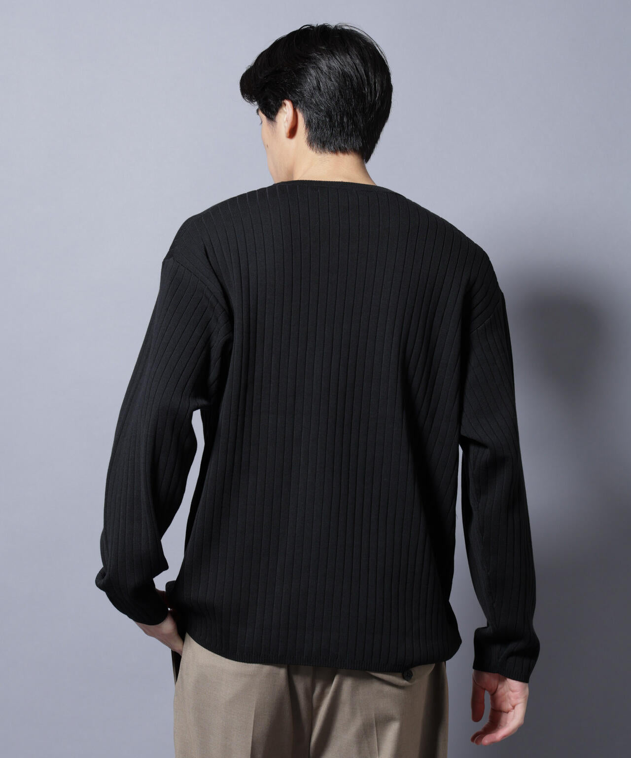 CICA&UVカット リブニットクルーネック 6685222221