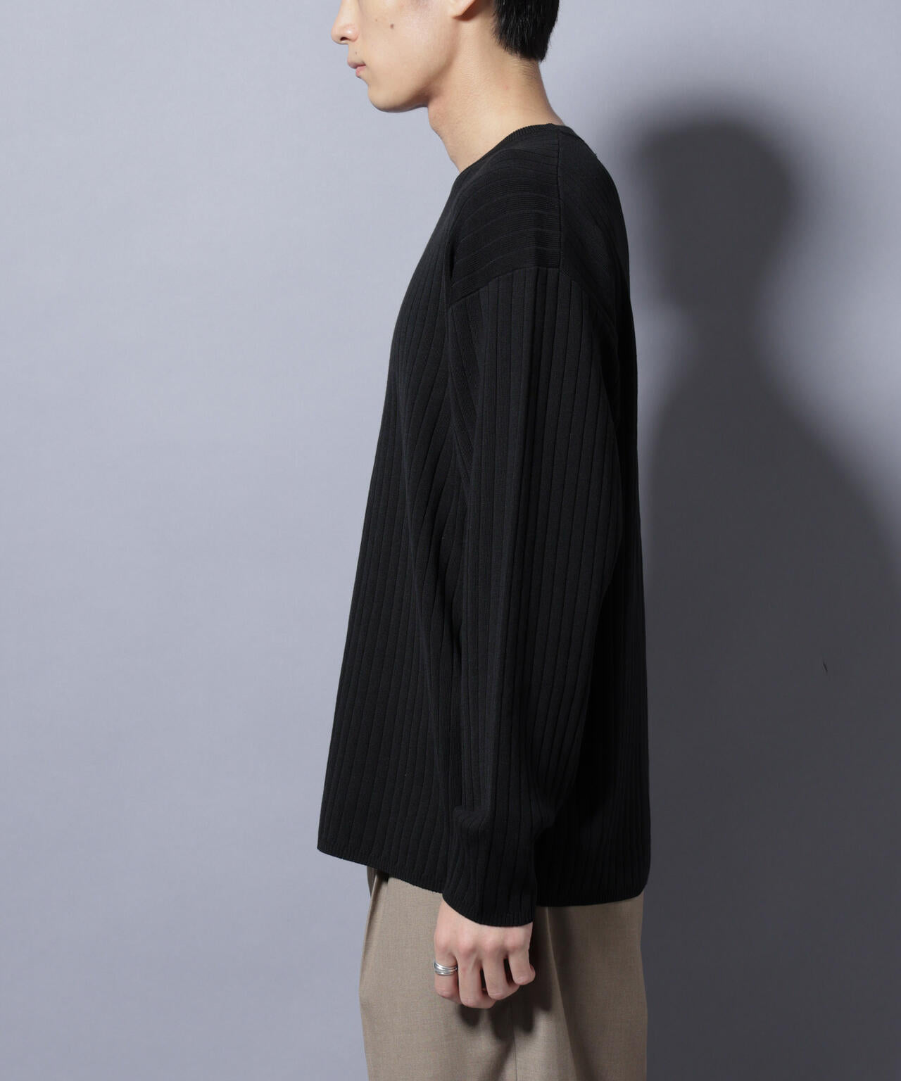 CICA&UVカット リブニットクルーネック 6685222221