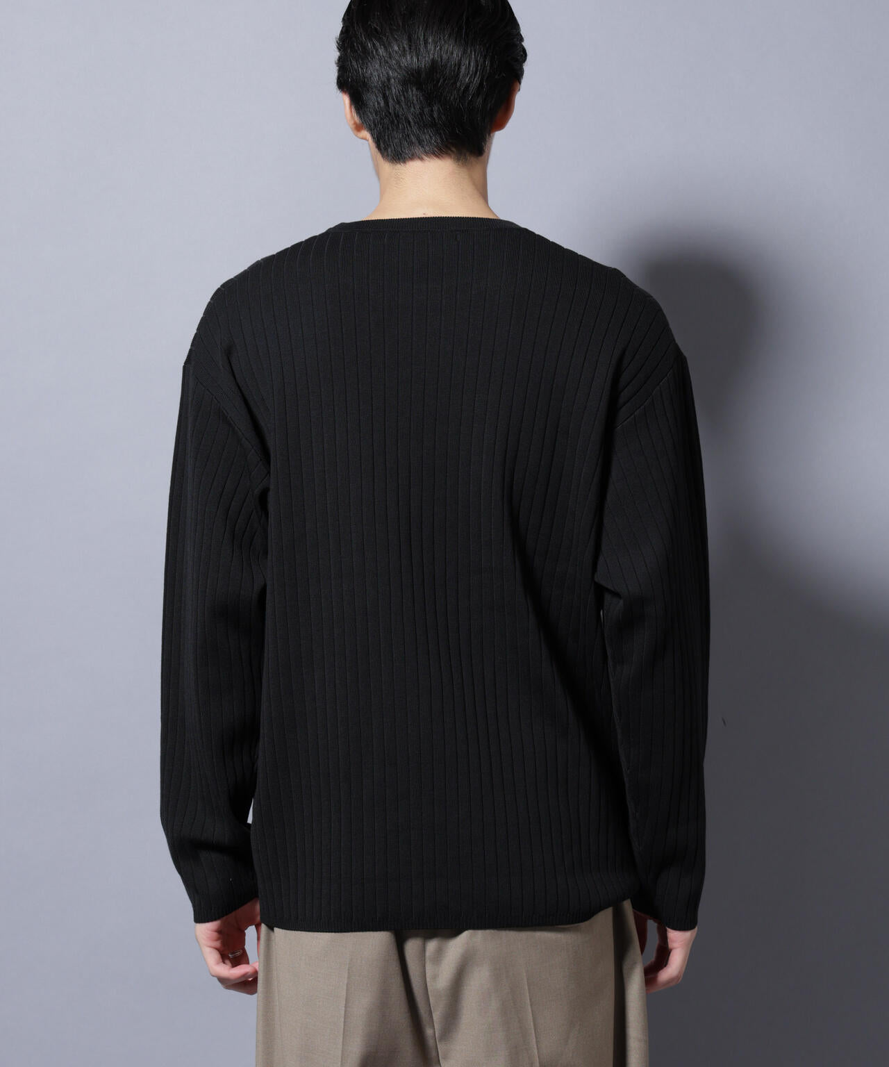 CICA&UVカット リブニットクルーネック 6685222221