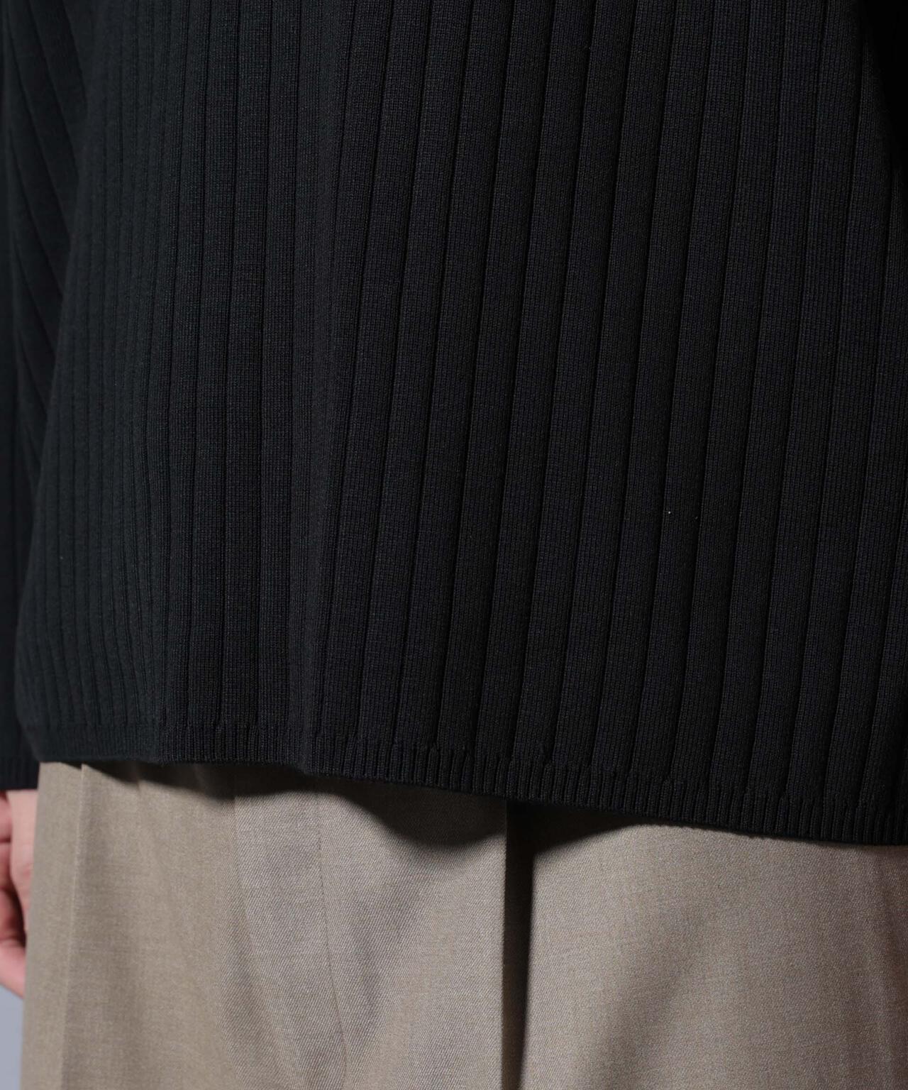 CICA&UVカット リブニットクルーネック 6685222221