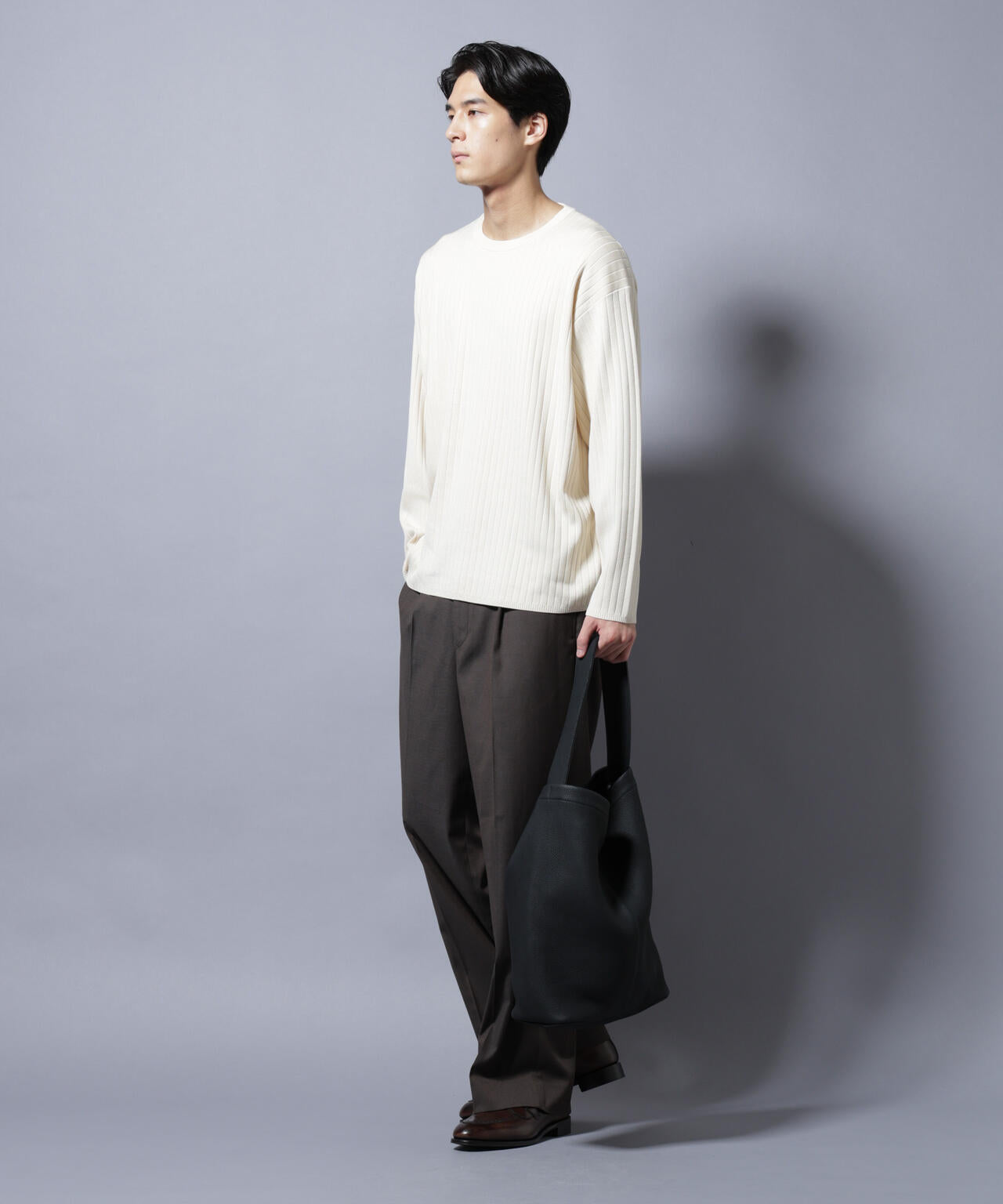 CICA&UVカット リブニットクルーネック 6685222221