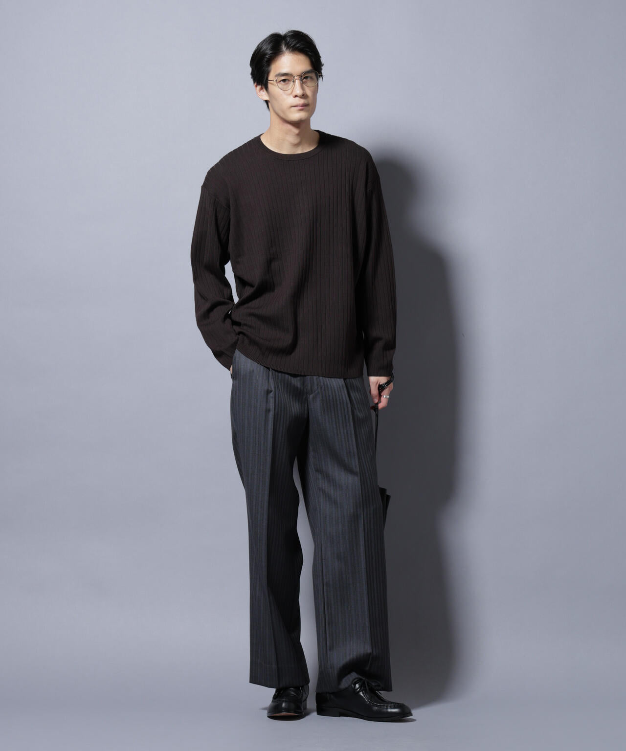 CICA&UVカット リブニットクルーネック 6685222221