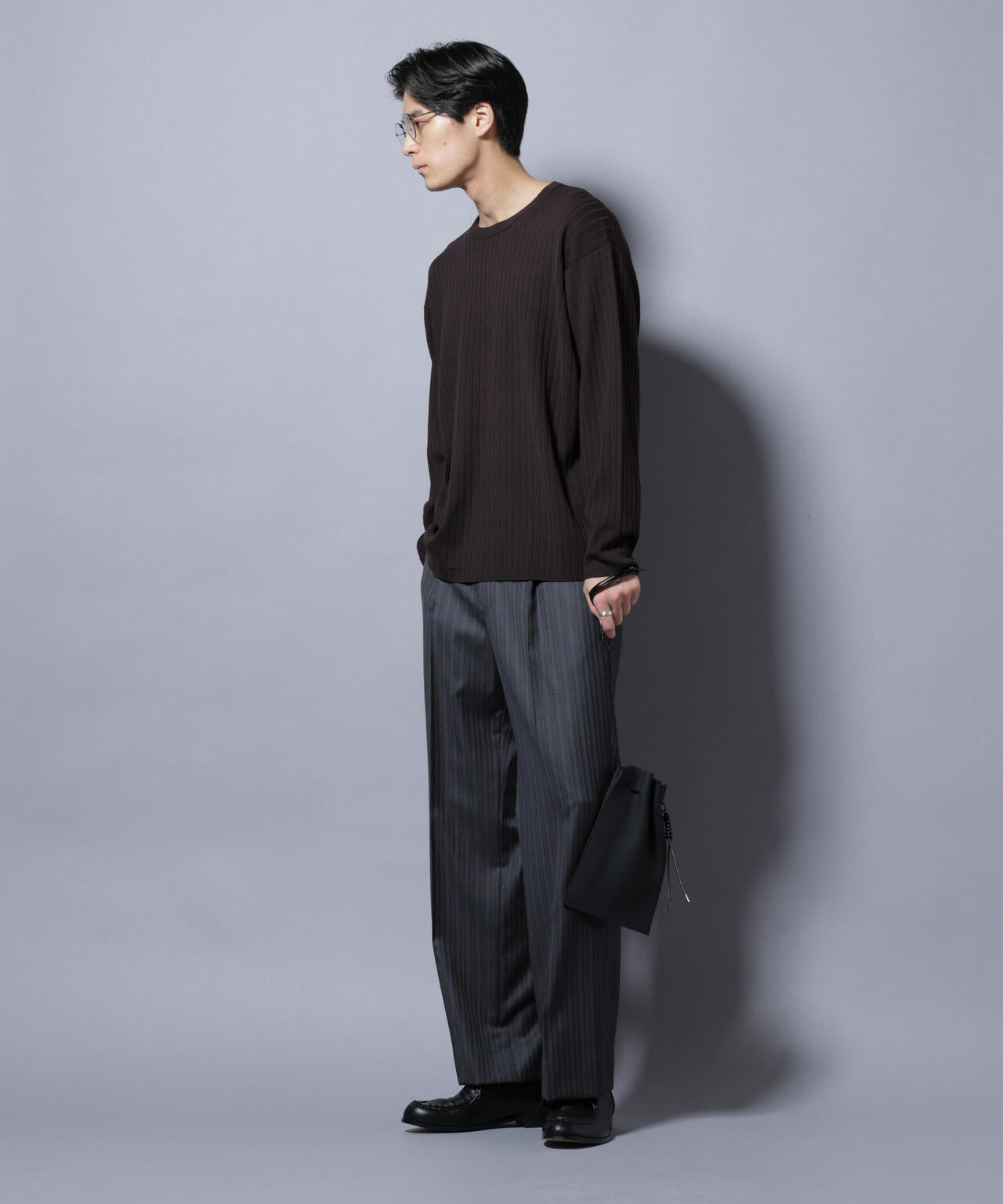 CICA&UVカット リブニットクルーネック 6685222221