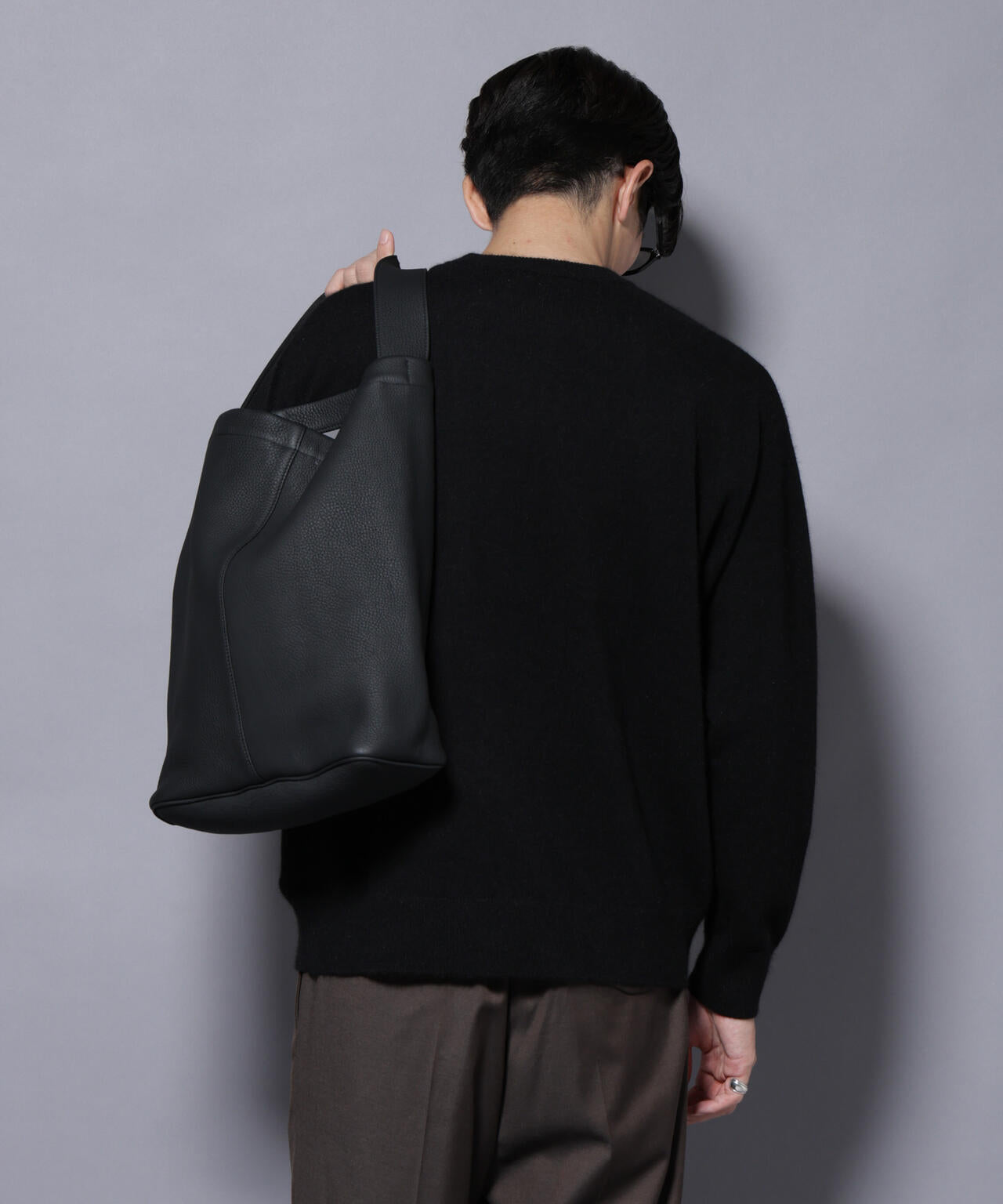 アンゴラ混ライトクルーネックニット 6685222226