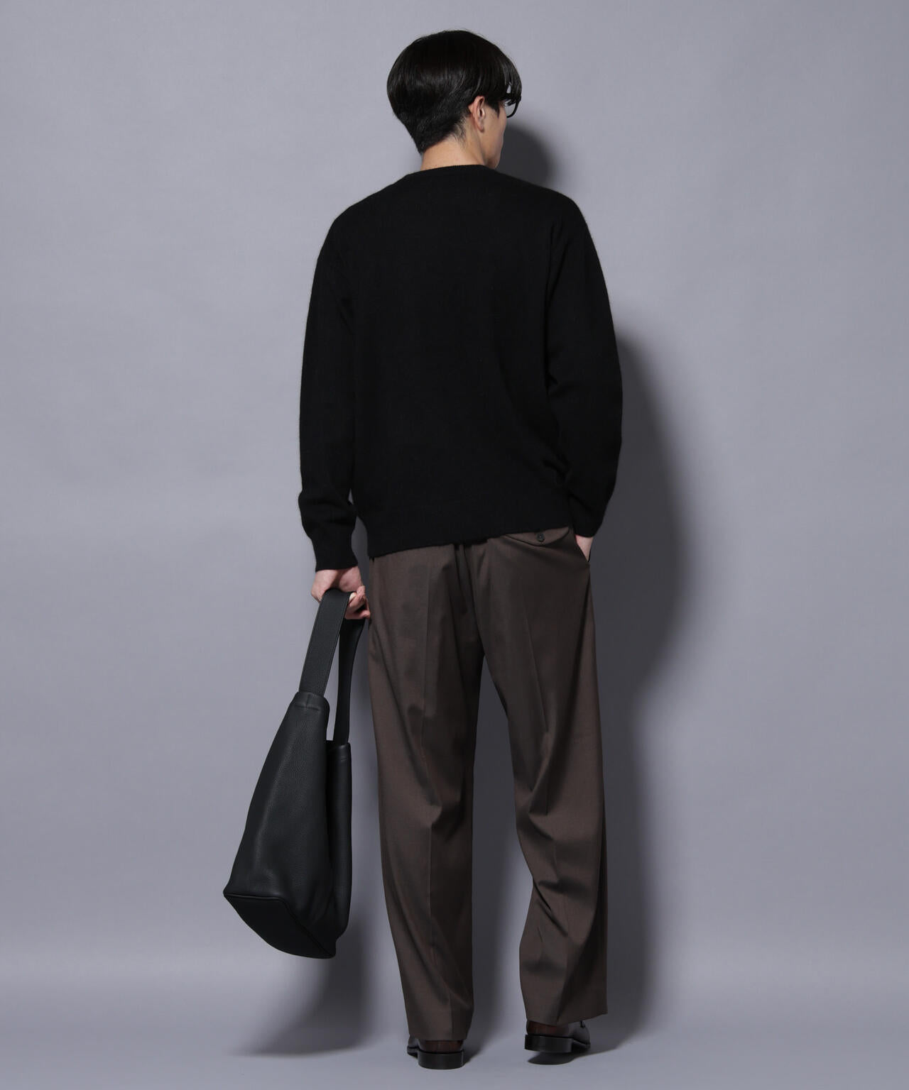 アンゴラ混ライトクルーネックニット 6685222226