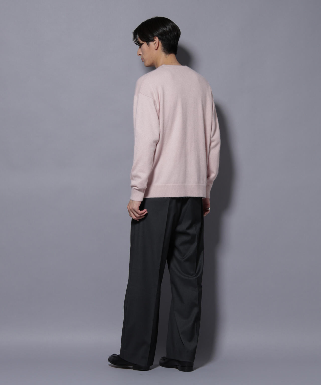 アンゴラ混ライトクルーネックニット 6685222226