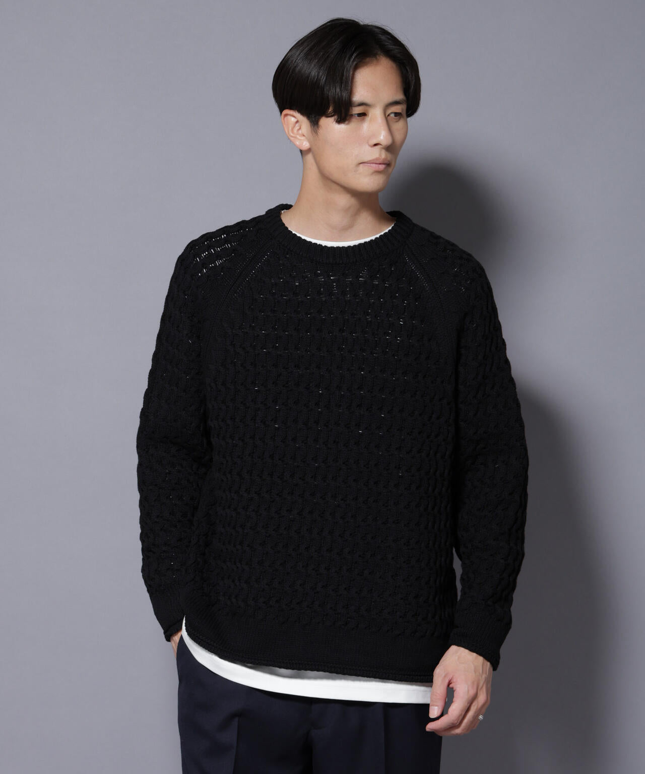 ヴァーグケーブルラグランニット 6685222229