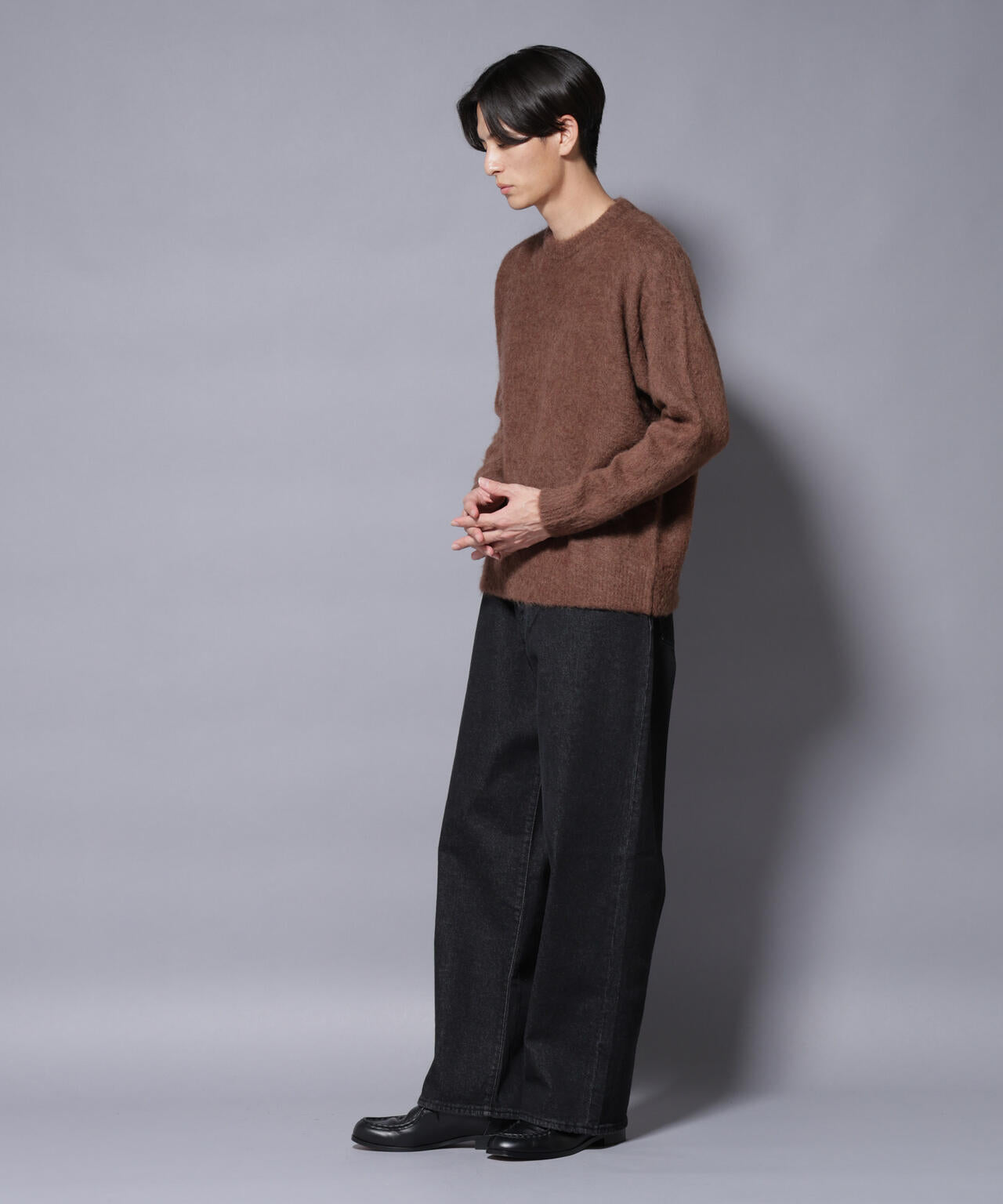 「COFIL」 SCIARADA モヘヤ混 クルーネックニット 6685222235