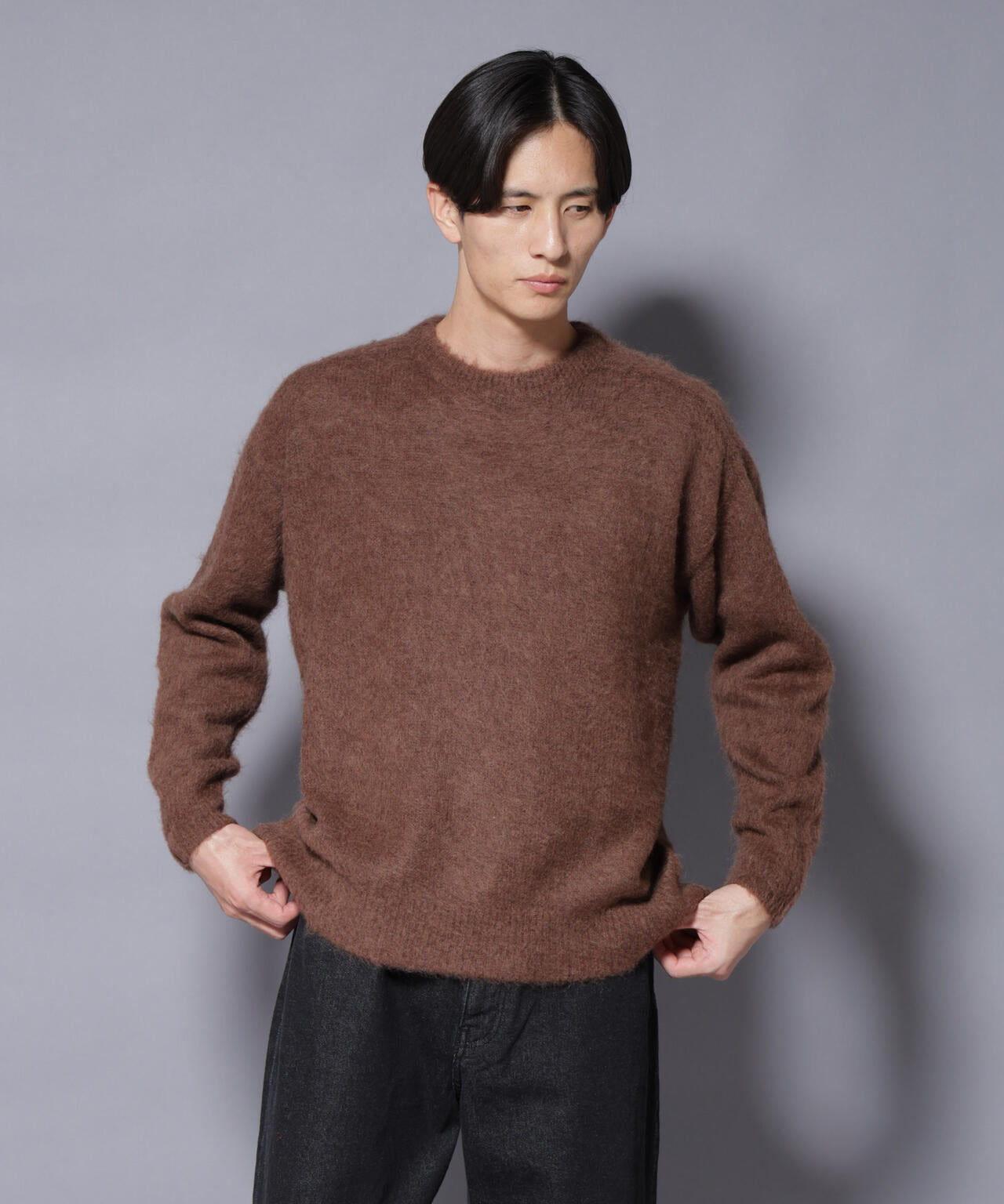 「COFIL」 SCIARADA モヘヤ混 クルーネックニット 6685222235