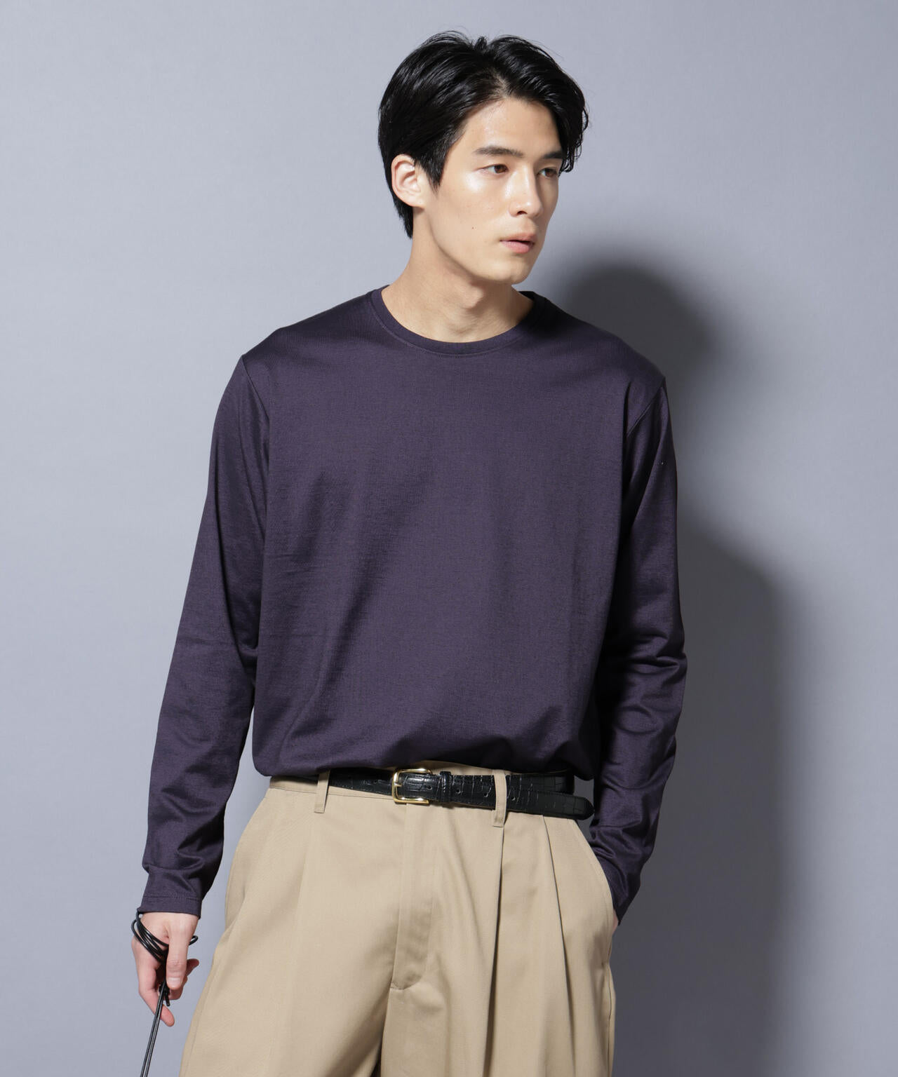 ソラーロライトストレッチクルーネックTシャツ 長袖 6685223201