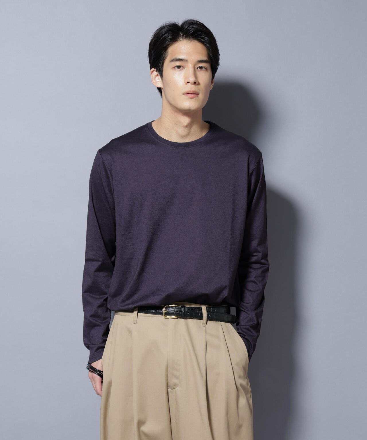 ソラーロライトストレッチクルーネックTシャツ 長袖 6685223201