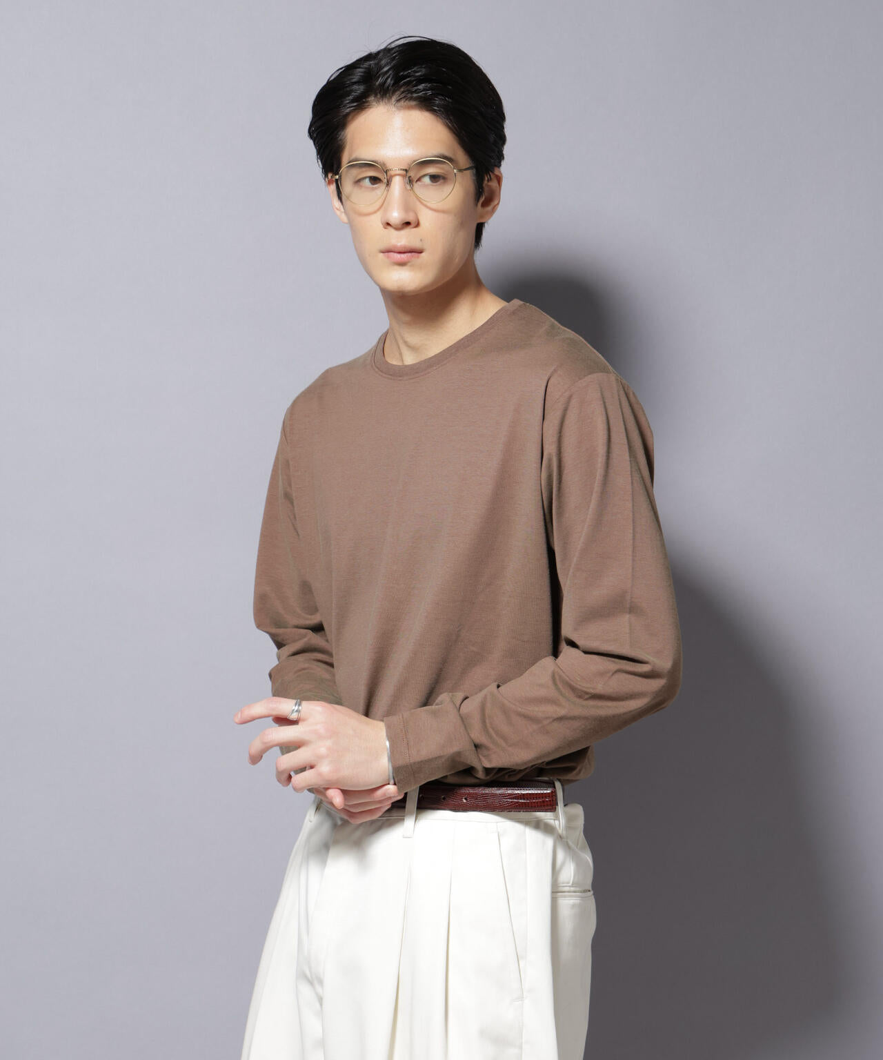 ソラーロライトストレッチクルーネックTシャツ 長袖 6685223201