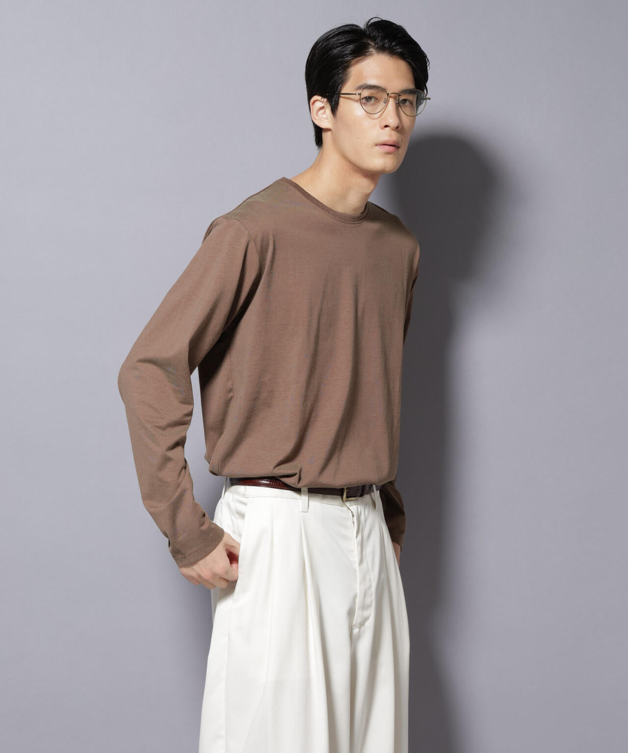 ソラーロライトストレッチクルーネックTシャツ 長袖 6685223201