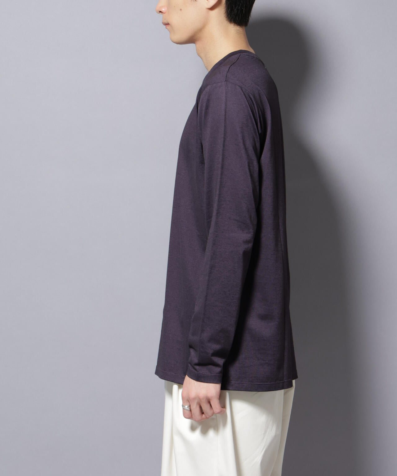 ソラーロライトストレッチヘンリーネックTシャツ 長袖 6685223202
