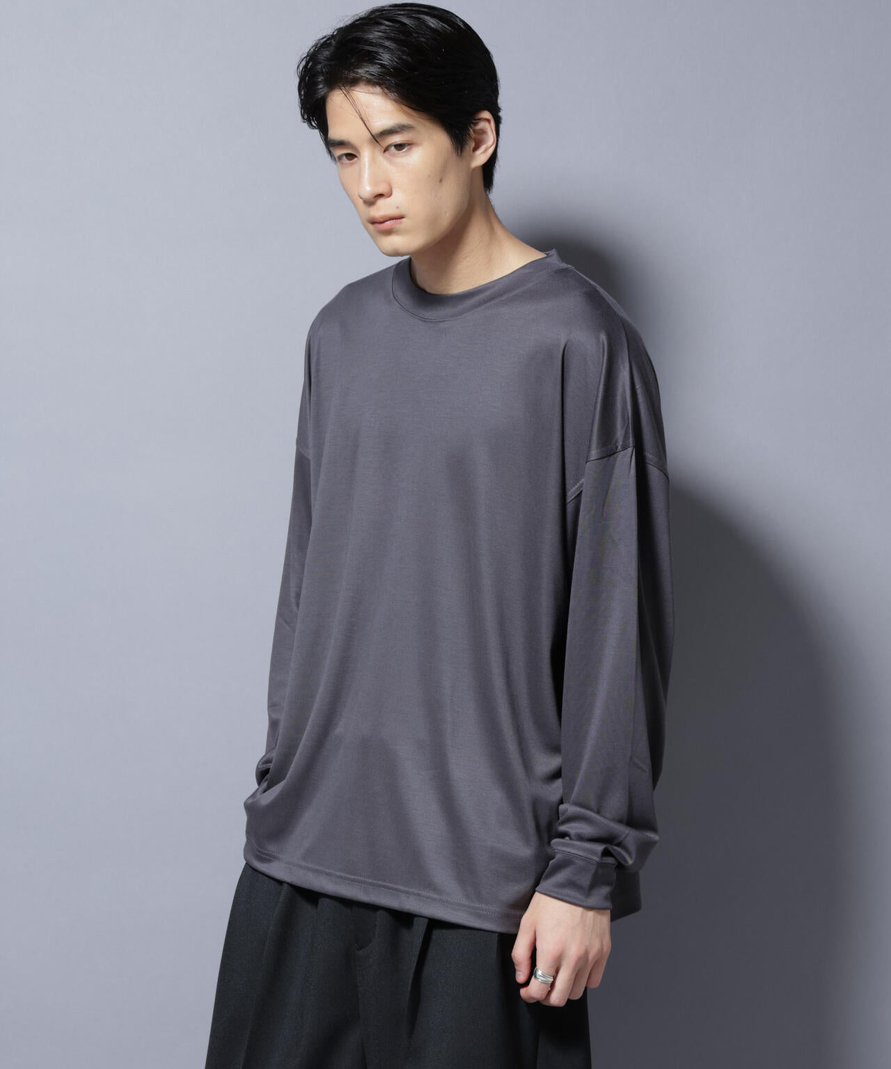 MIYATA×NANO JAPAN MADE キュプラ混 Tシャツ 長袖 6685223204